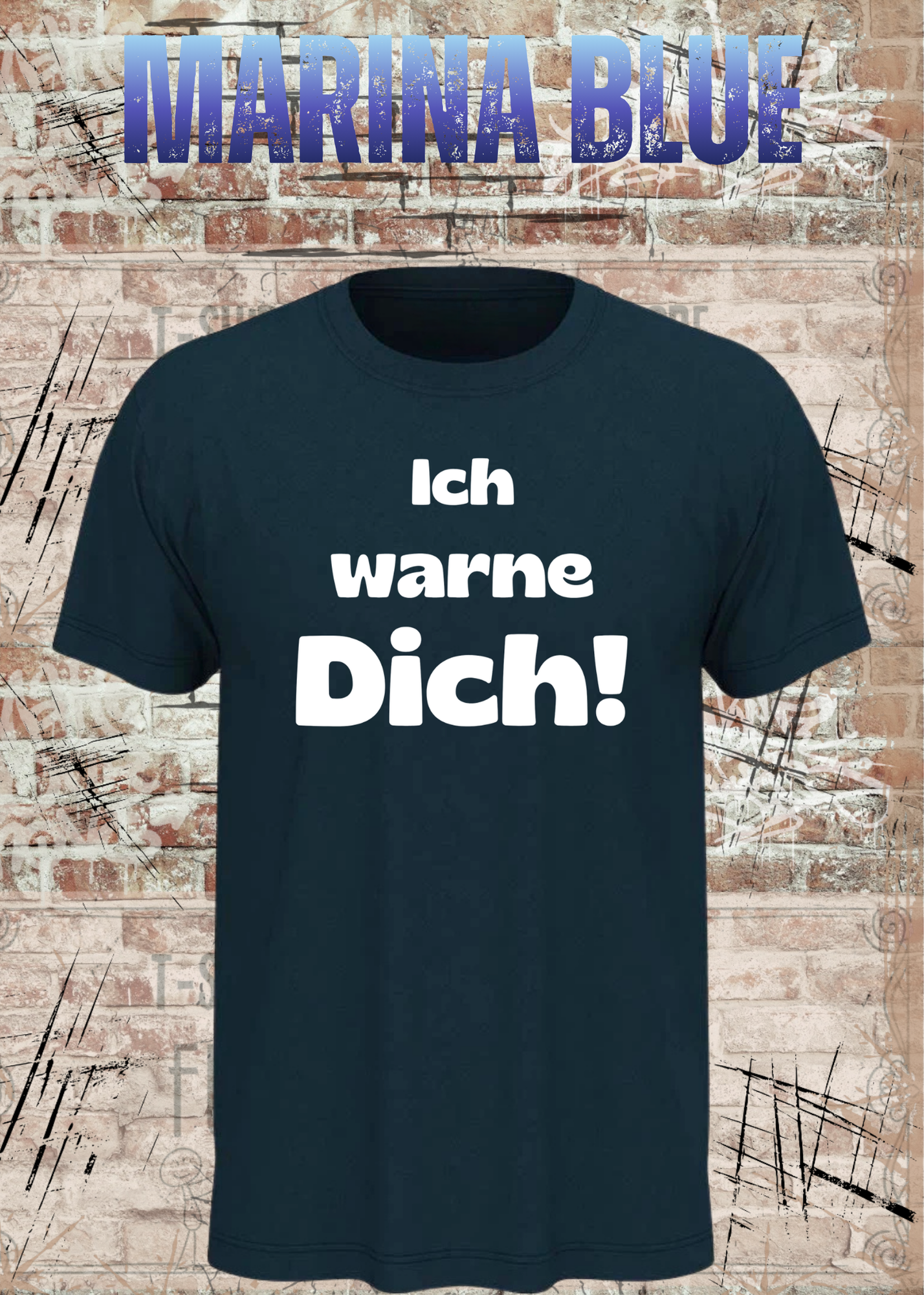 Ich warne Dich! Lustiges Spruch T-Shirt | Witziges Unisex Humor Shirt für Damen & Herren