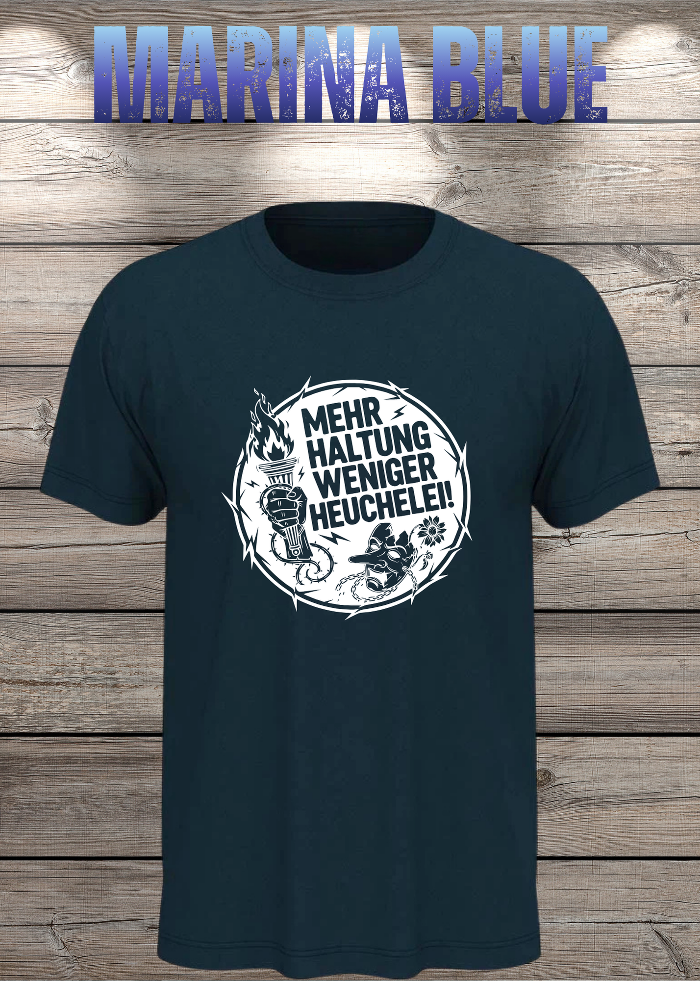 Unisex T-Shirt Mehr Haltung weniger Heuchelei