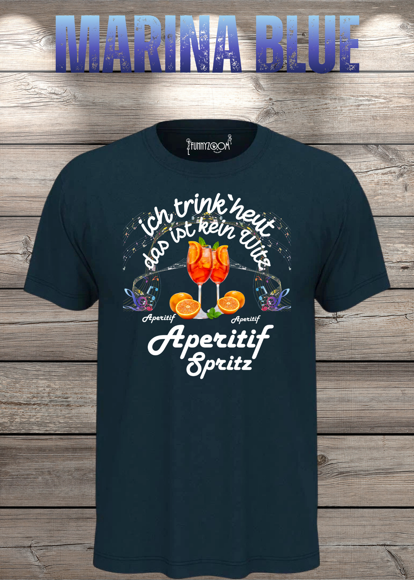 T-Shirt 'Heute trinke ich und das ist kein Witz Aperitif Spritz' - Lustiges Geschenk Unisex