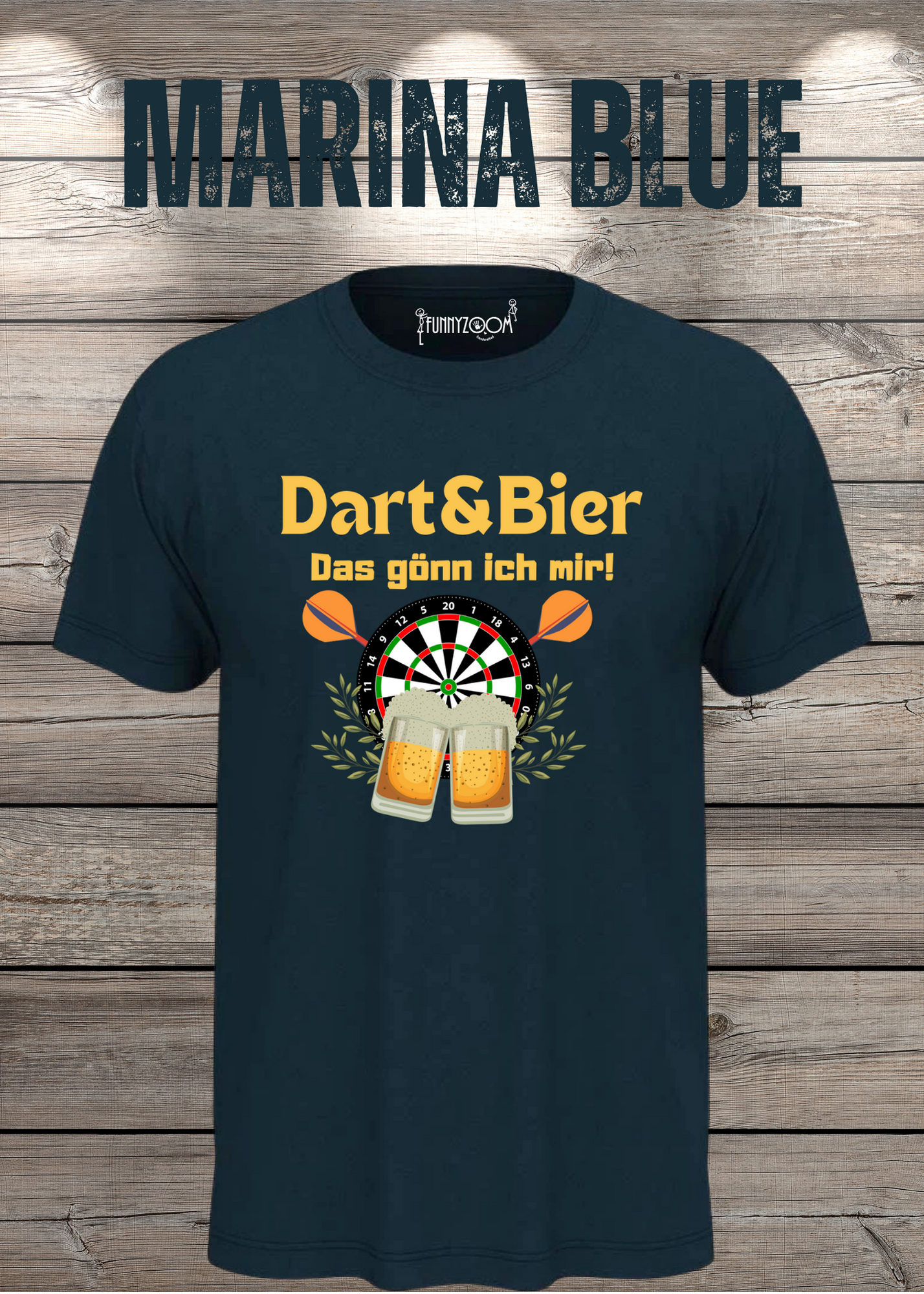 T-Shirt Dart & Bier das Gönn ich mir Witziges T-Shirt mit Spruch Geschenkidee Unisex