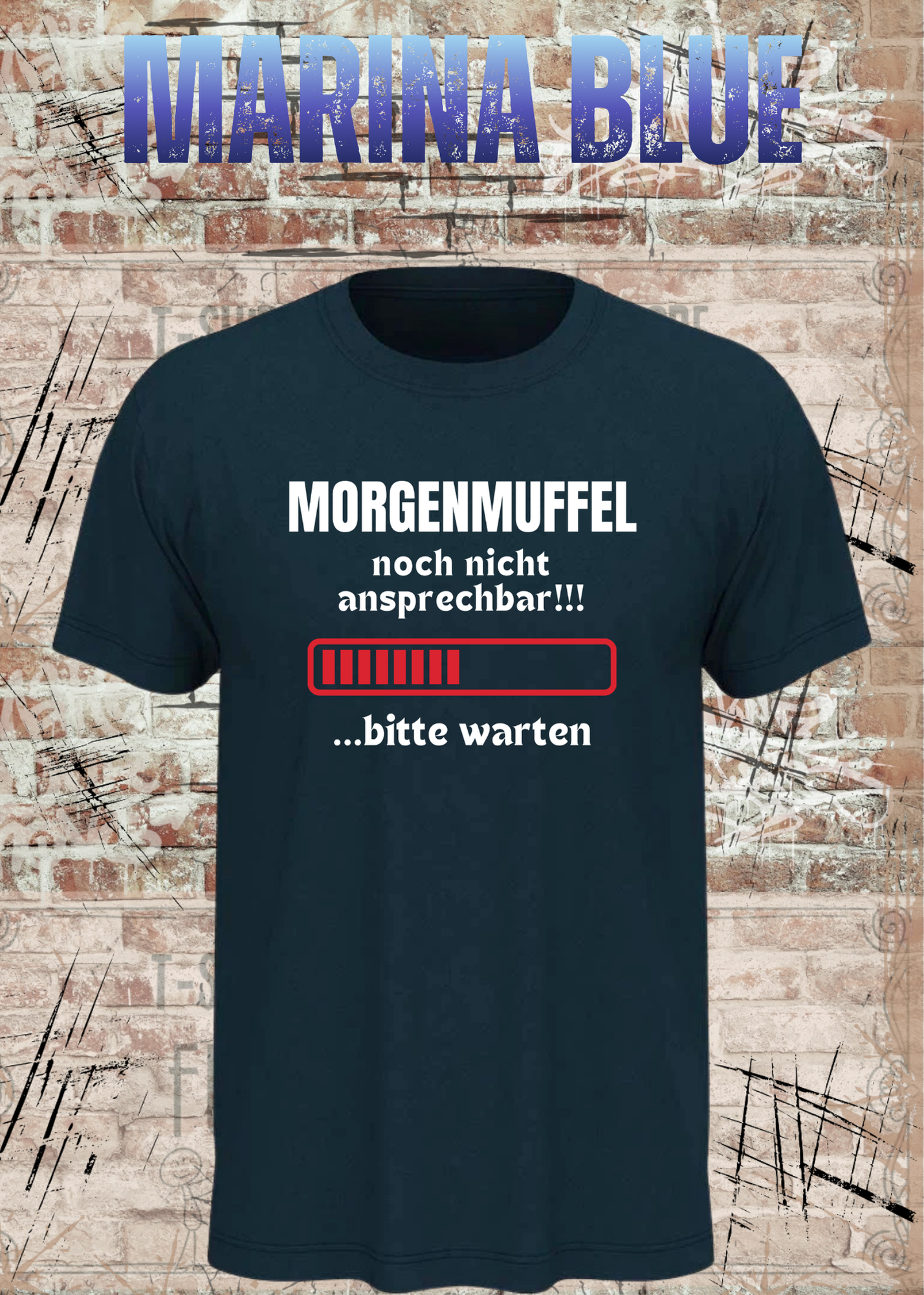 Morgenmuffel T-Shirt „Noch nicht ansprechbar! Bitte warten…“ – Lustiges Kaffee Geschenk Unisex