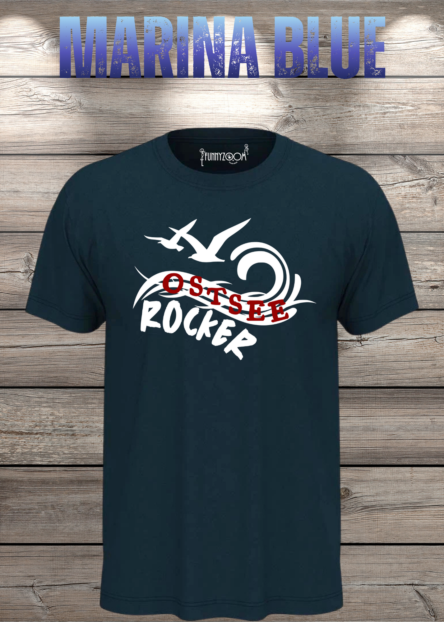 T-Shirt 'Ostsee Rocker' - Norddeutschland Geschenk Unisex Küsten-Style