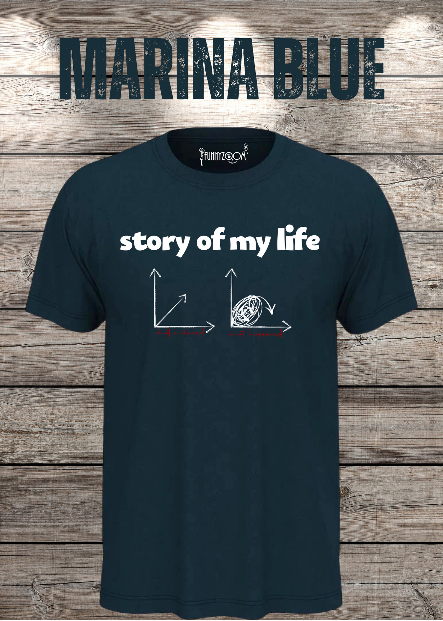 T-Shirt Story of my life Witziges T-Shirt mit Diagramm Geschenkidee Unisex