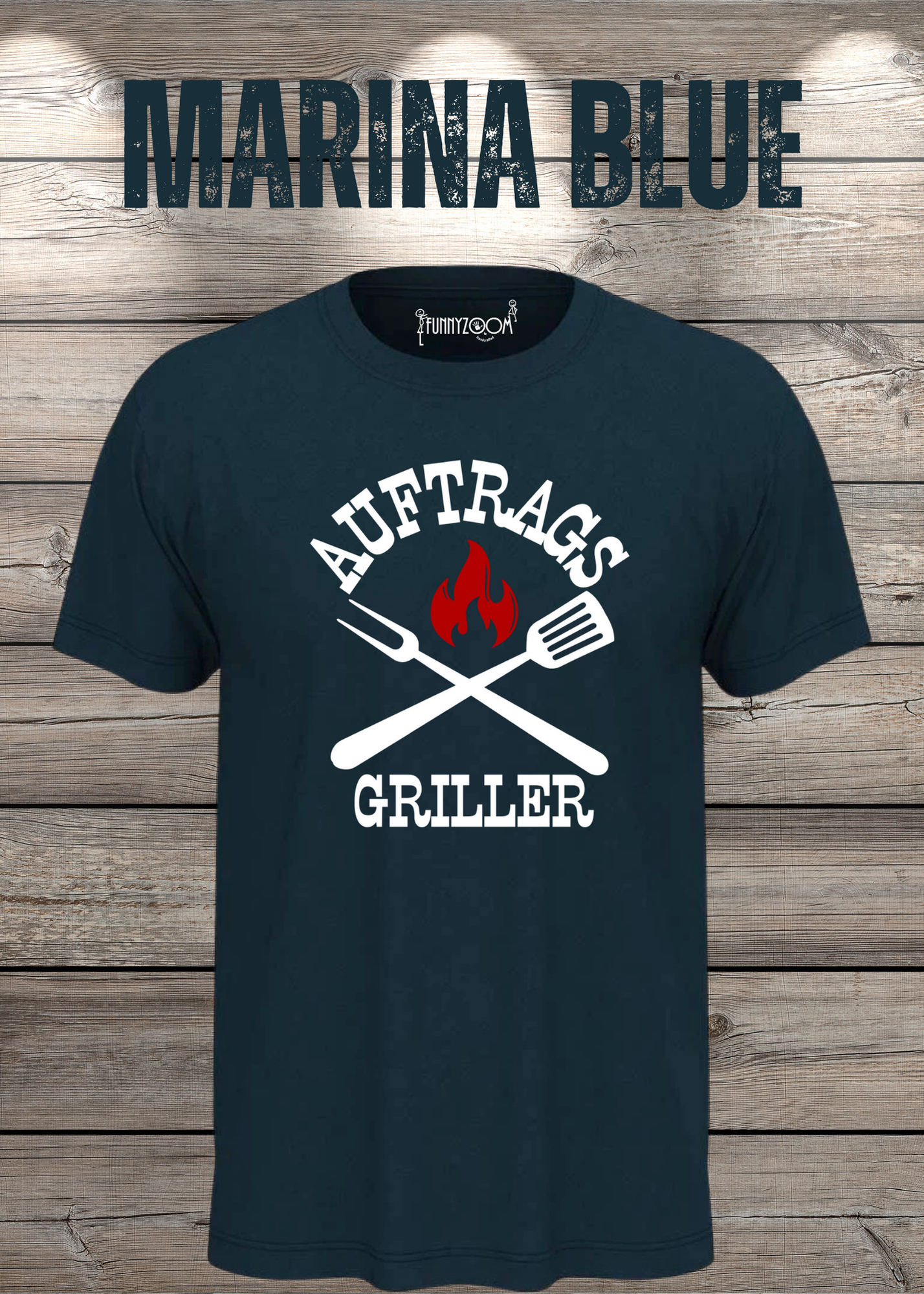 T-Shirt Auftrags-Griller Geschenkidee für Grillmeister Witziges T-Shirt mit Spruch Lustiges Unisex T-Shirt BBQ