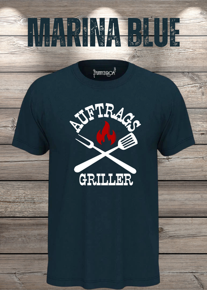 Auftrags-Griller T-Shirt in Marina Blue.