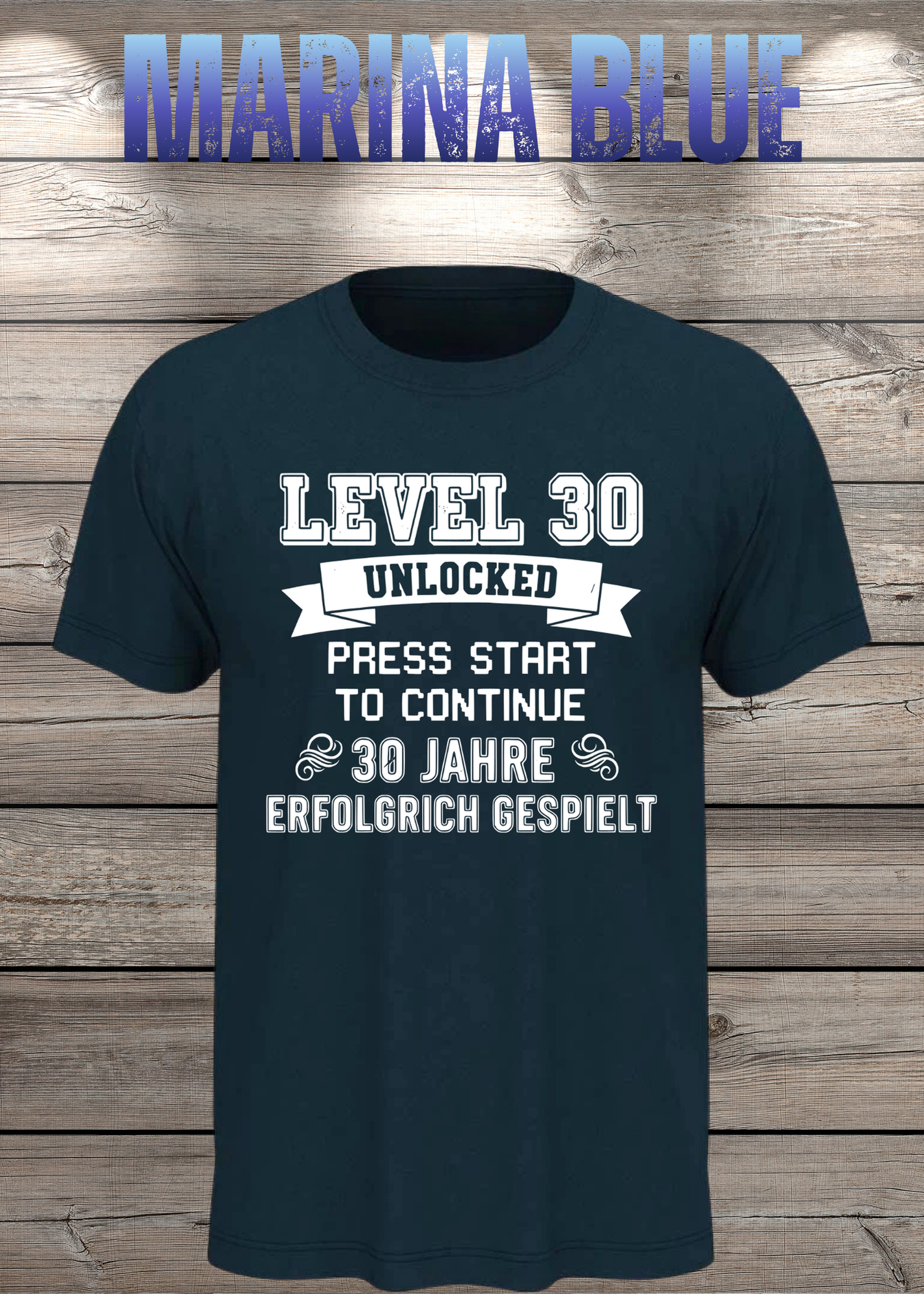 T-Shirt Unisex 'Level 30' - 30er Geburtstag Gamer-Shirt für Levelaufsteiger