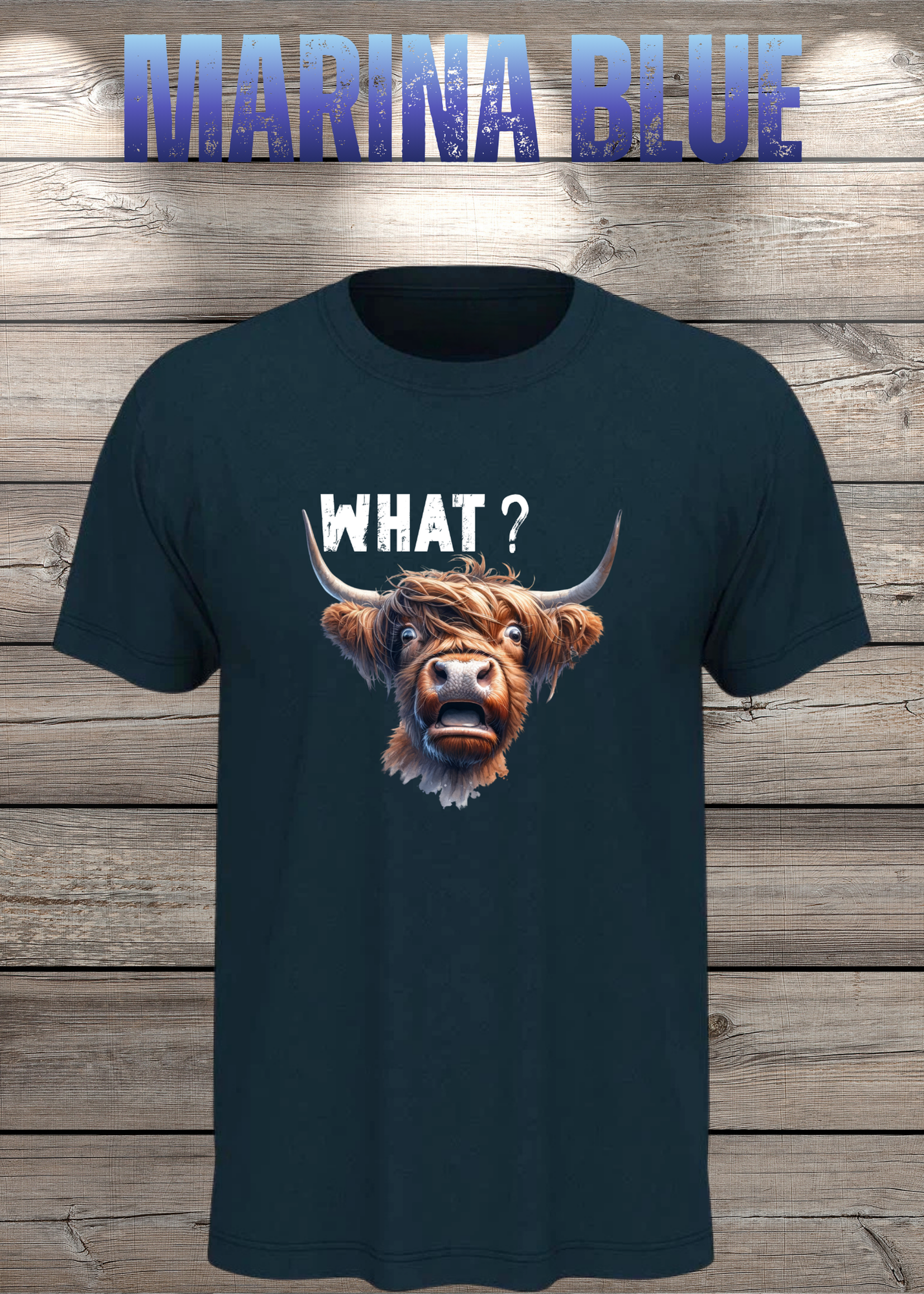 What?! Highland Kuh Unisex T-Shirt - Verwirrt aber Süß!
