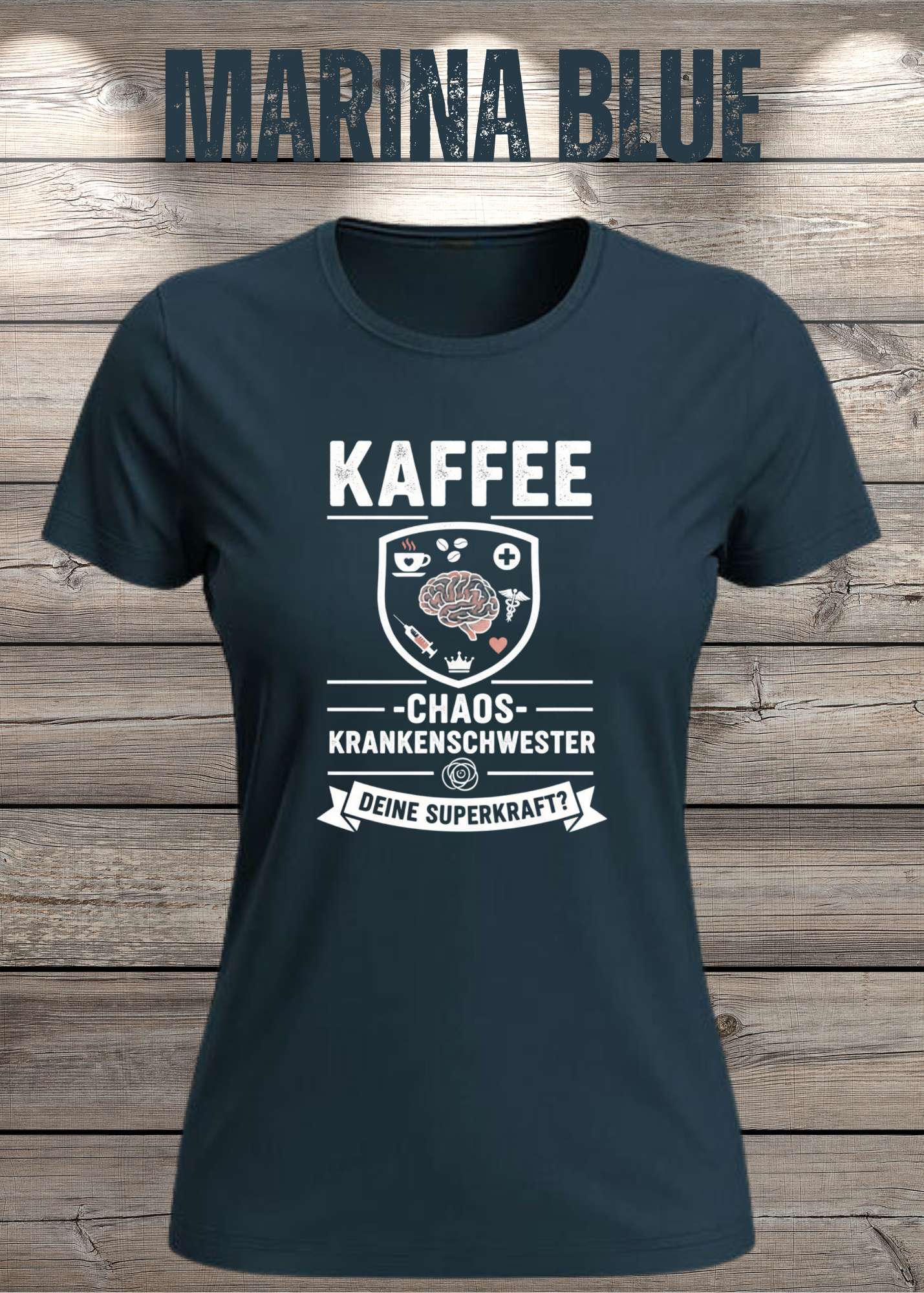 Krankenschwester T-Shirt - Kaffee Chaos Superkraft - Lustiges Geschenk
