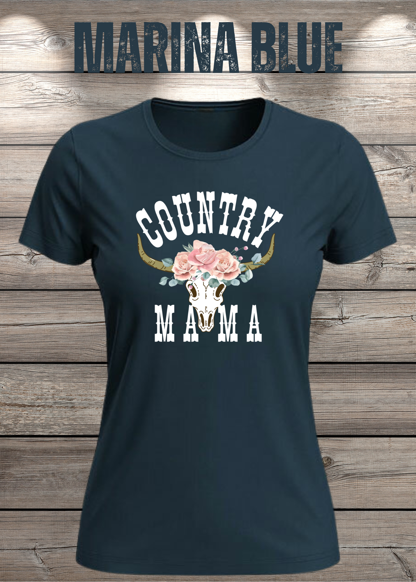 Country Mama T-Shirt - Freizeit Spruch Shirt für Damen