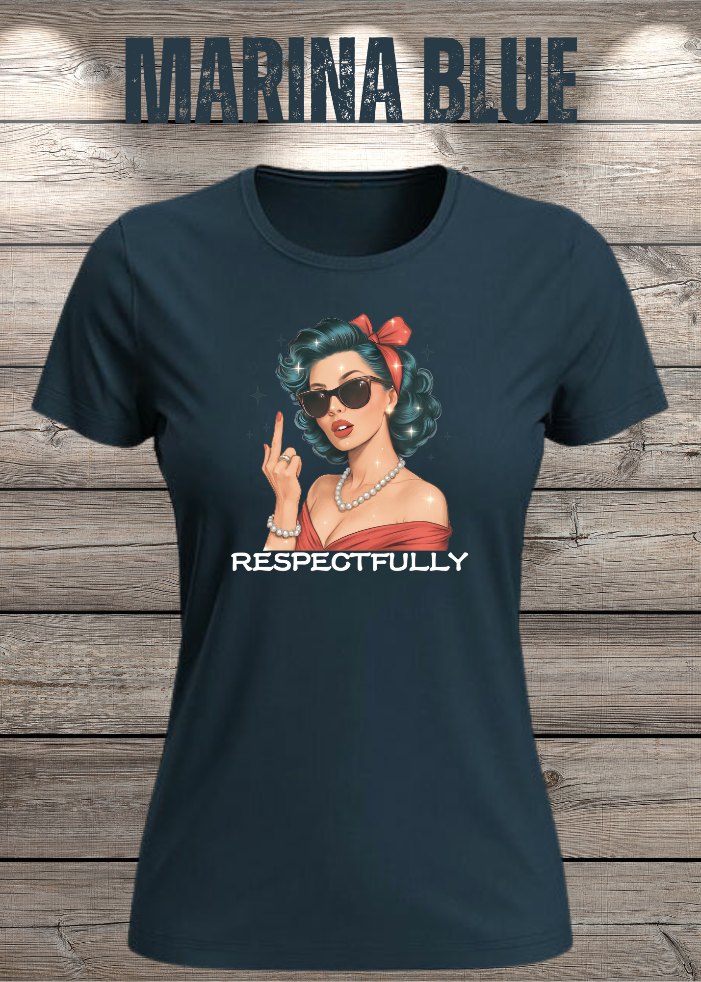 Respectfully - Sass Damen T-Shirt mit Spruch