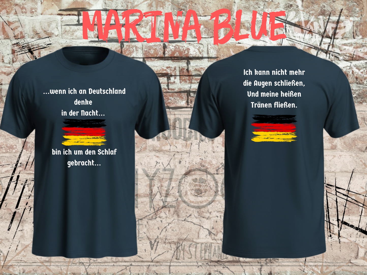 Heinrich Heine T-Shirt „Wenn ich an Deutschland denke“ – Literatur Shirt Unisex