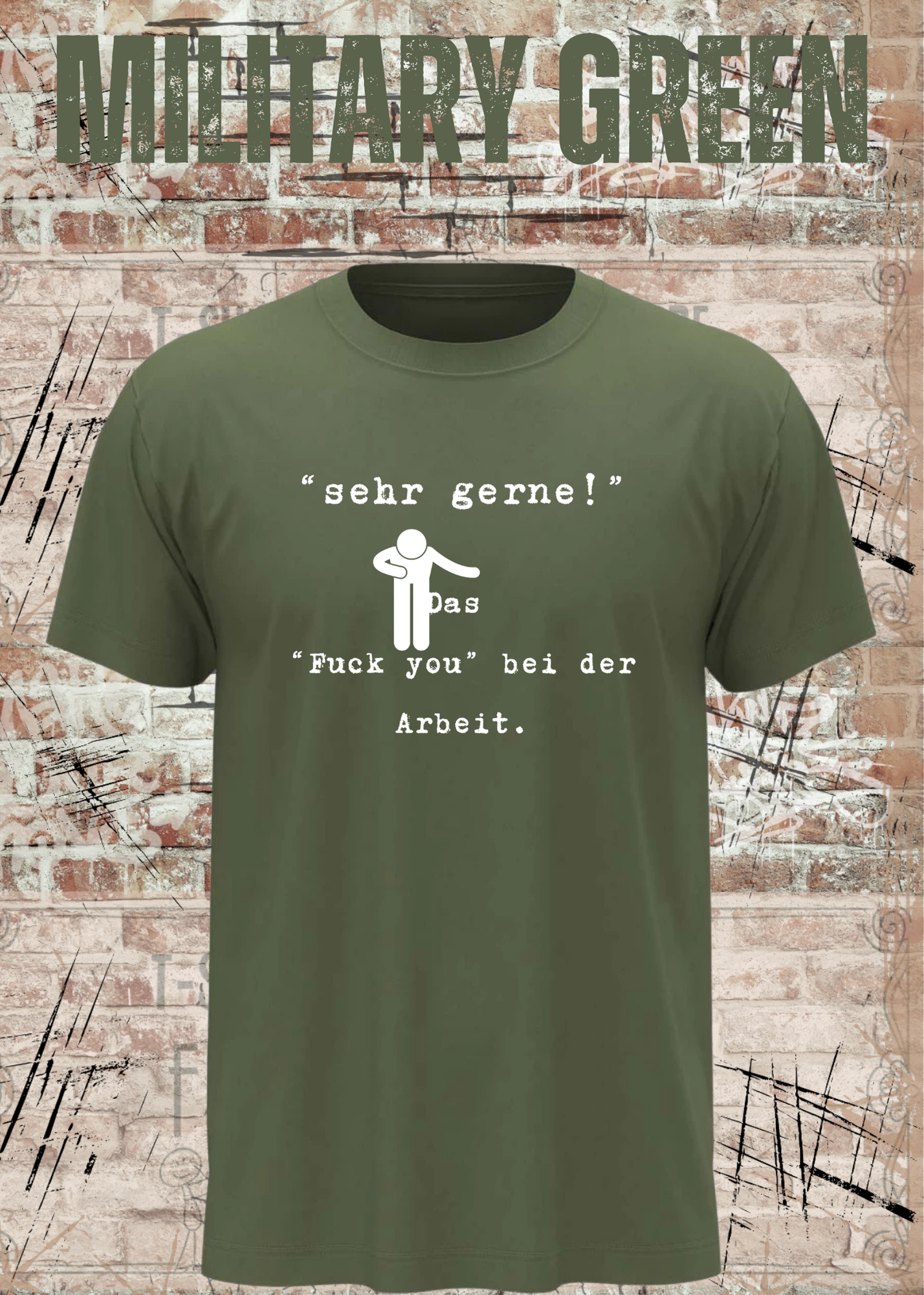 Sehr gerne! Das Fuck you bei der Arbeit! Das höfliche Büro-Statement | Lustiges Arbeit Humor T-Shirt Unisex