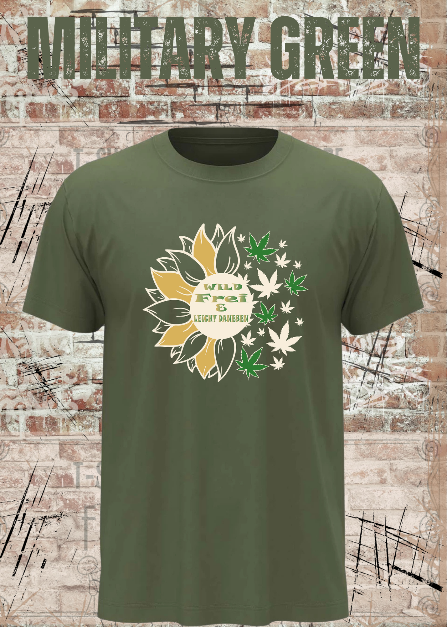 Wild Frei & Leicht Daneben Sonnenblumen Unisex T-Shirt