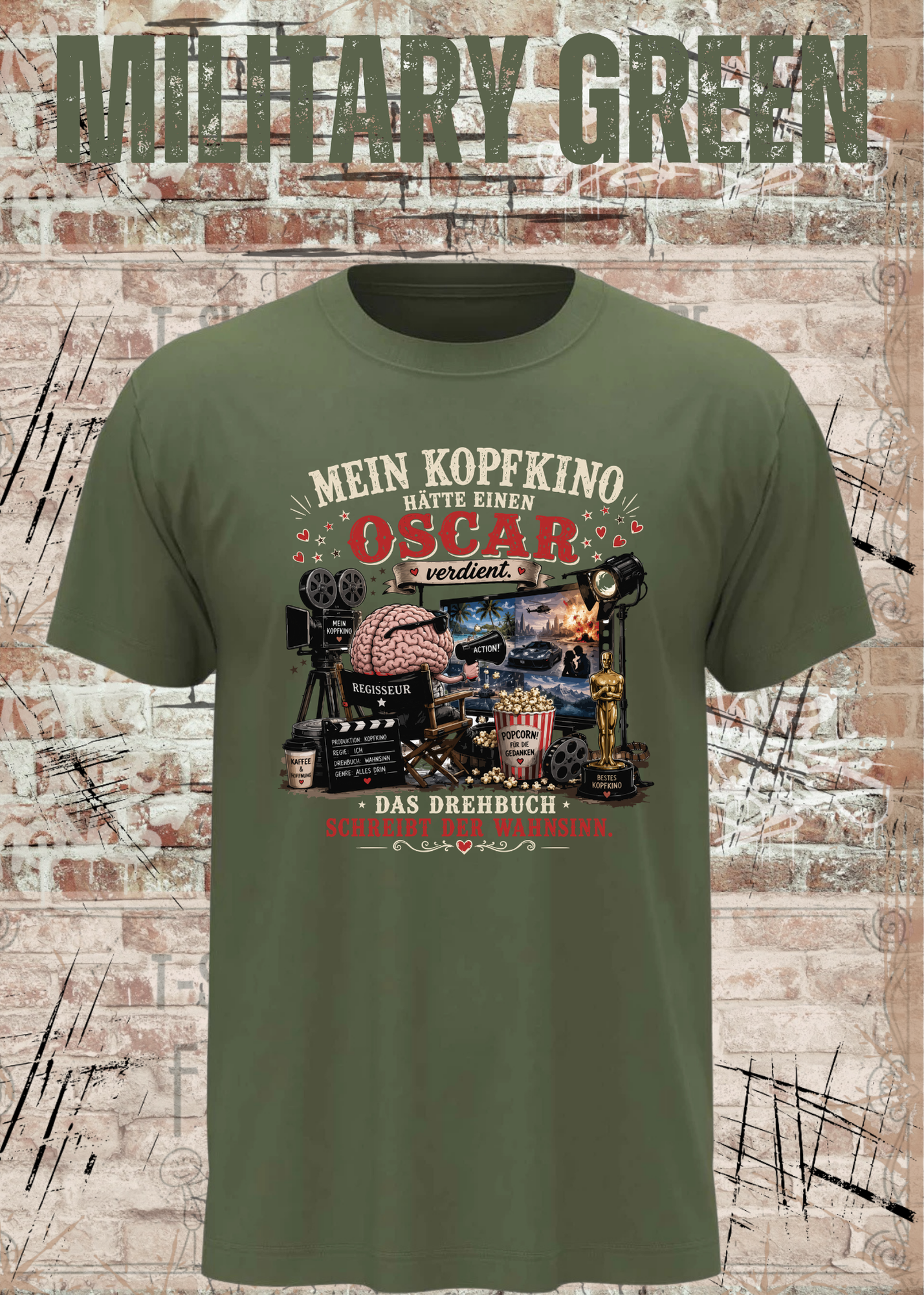 Mein Kopfkino hätte einen Oscar verdient – Lustiges Unisex T-Shirt