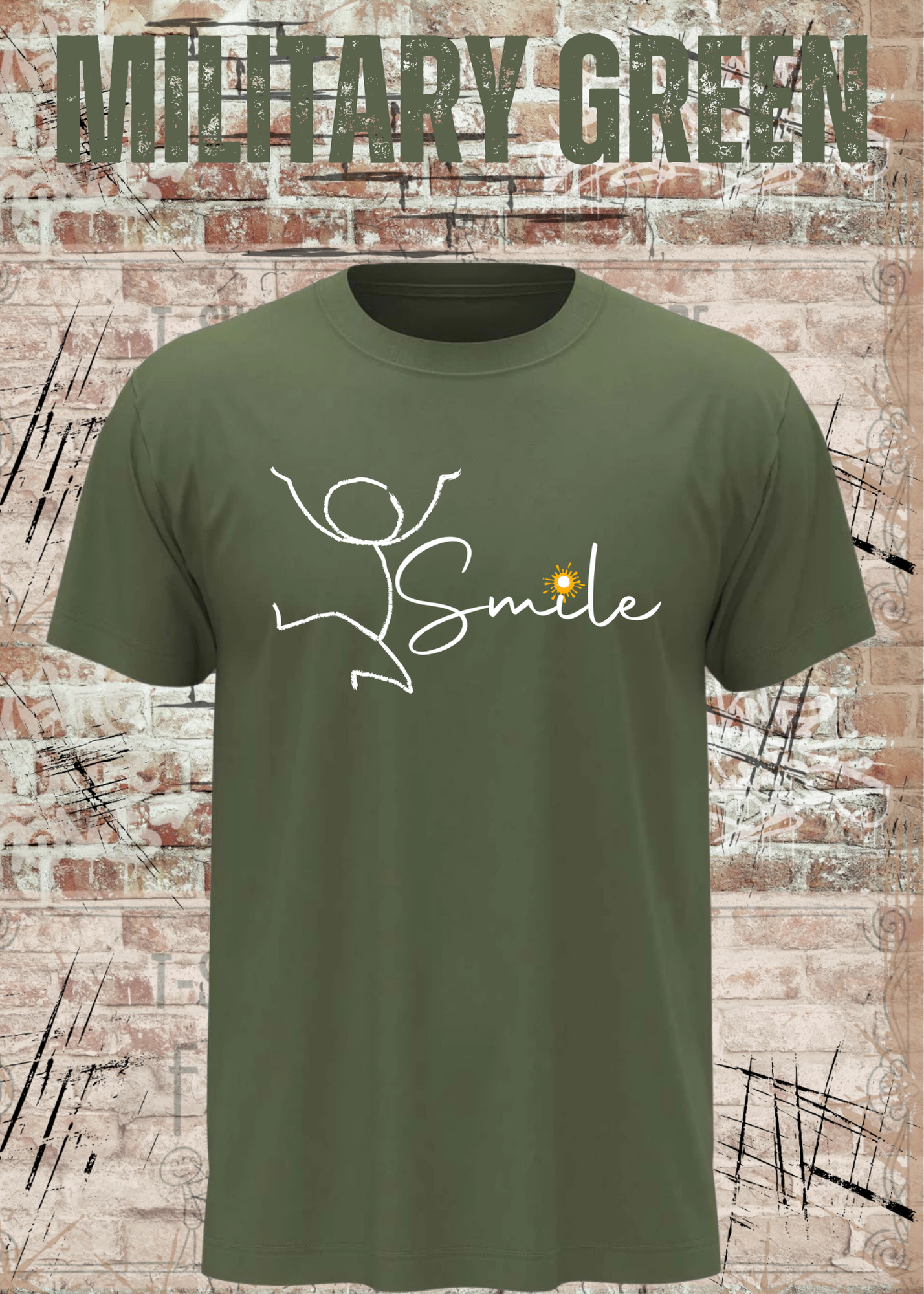 Smile Shirt – Minimalistisches Unisex T-Shirt mit Positive Vibes Design