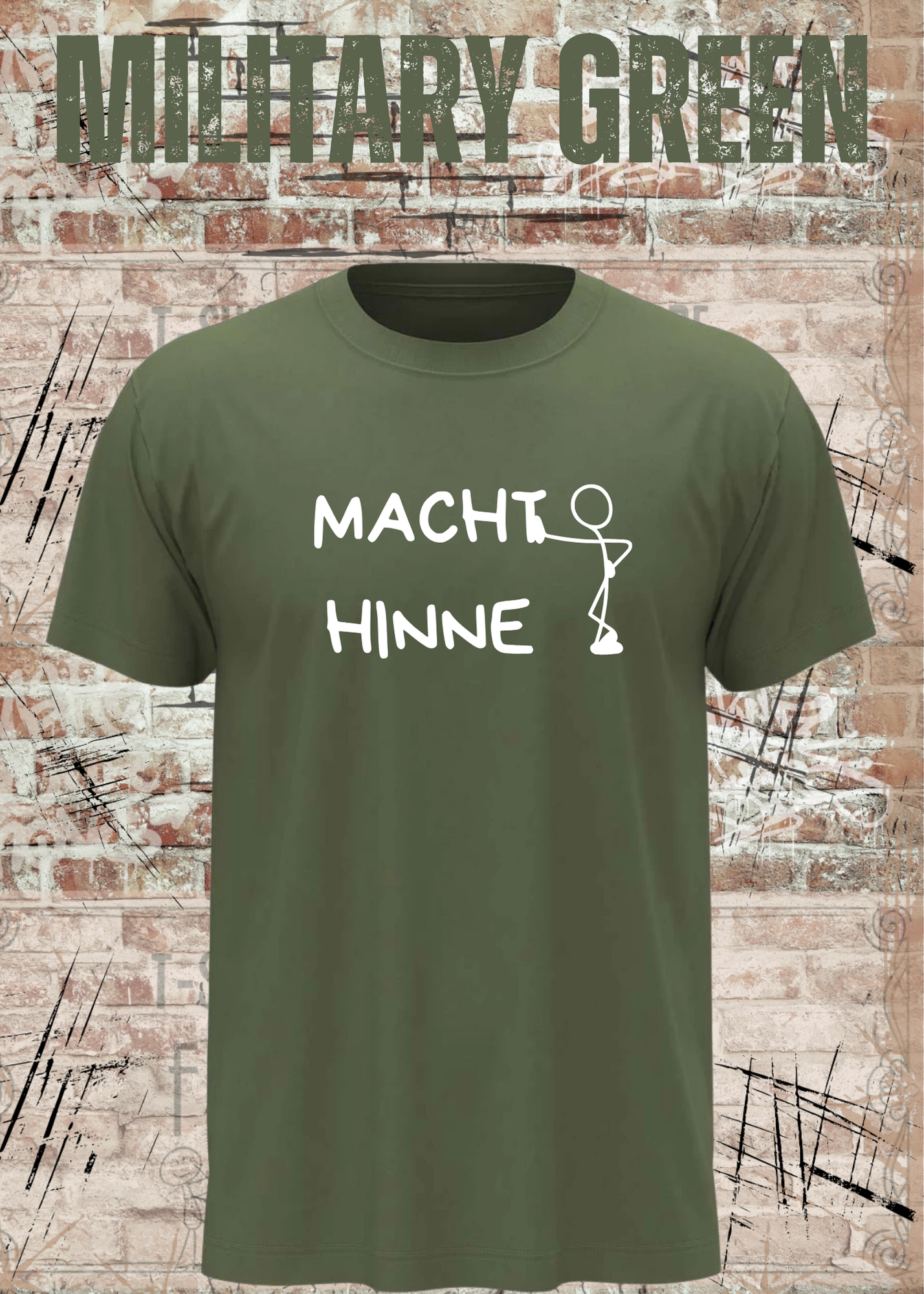 Macht Hinne Unisex T-Shirt Lustiger Dialekt Spruch