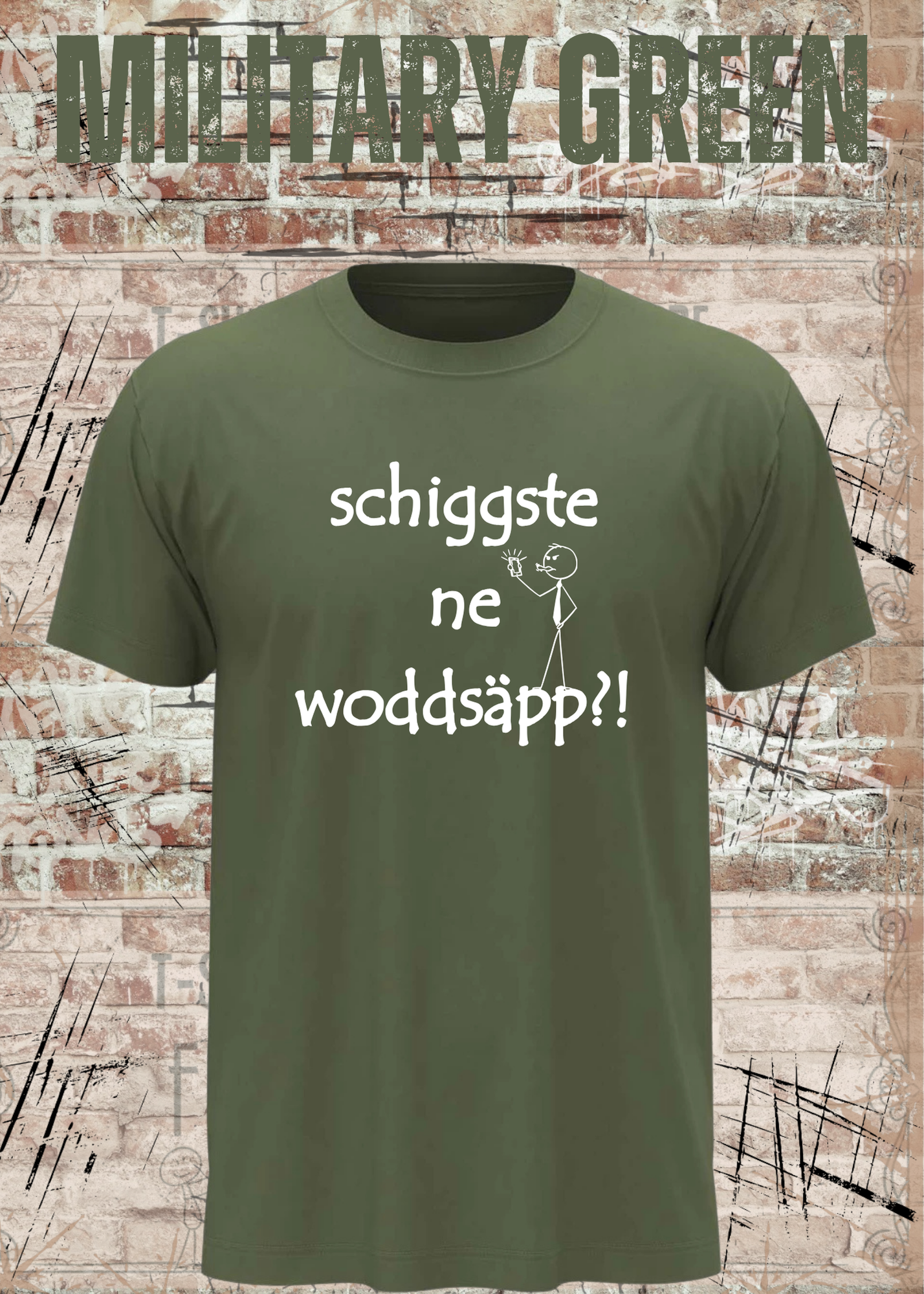 Schiggsde ne Woddsäpp?! – Lustiges Bayerisches Spruch T-Shirt | Fun Shirt Unisex