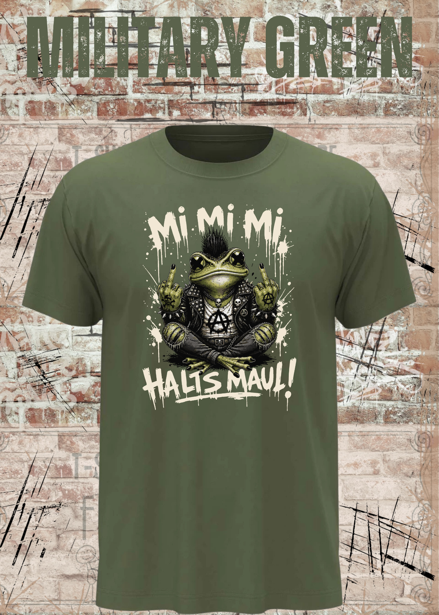 Motz-Frosch Fridolin T-Shirt – Mi Mi Mi Halt’s Maul Punk Shirt