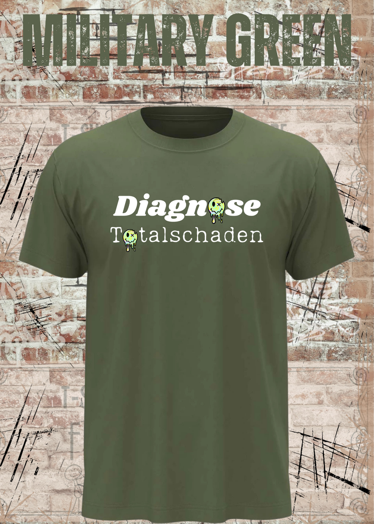Diagnose Totalschaden – Lustiges T-Shirt mit schwarzem Humor