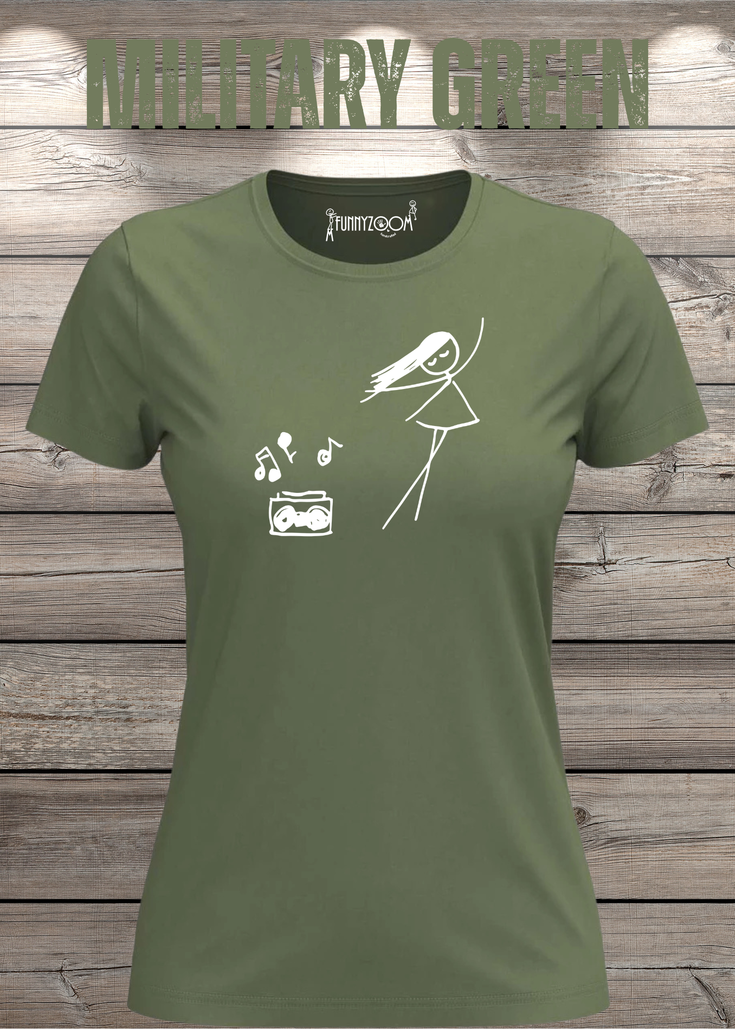 Damen T-Shirt Music for Life - T-Shirt Geschenkidee, lustiges T-Shirt, T-Shirt Musik, witziges T-Shirt, Freizeit T-Shirt Musik