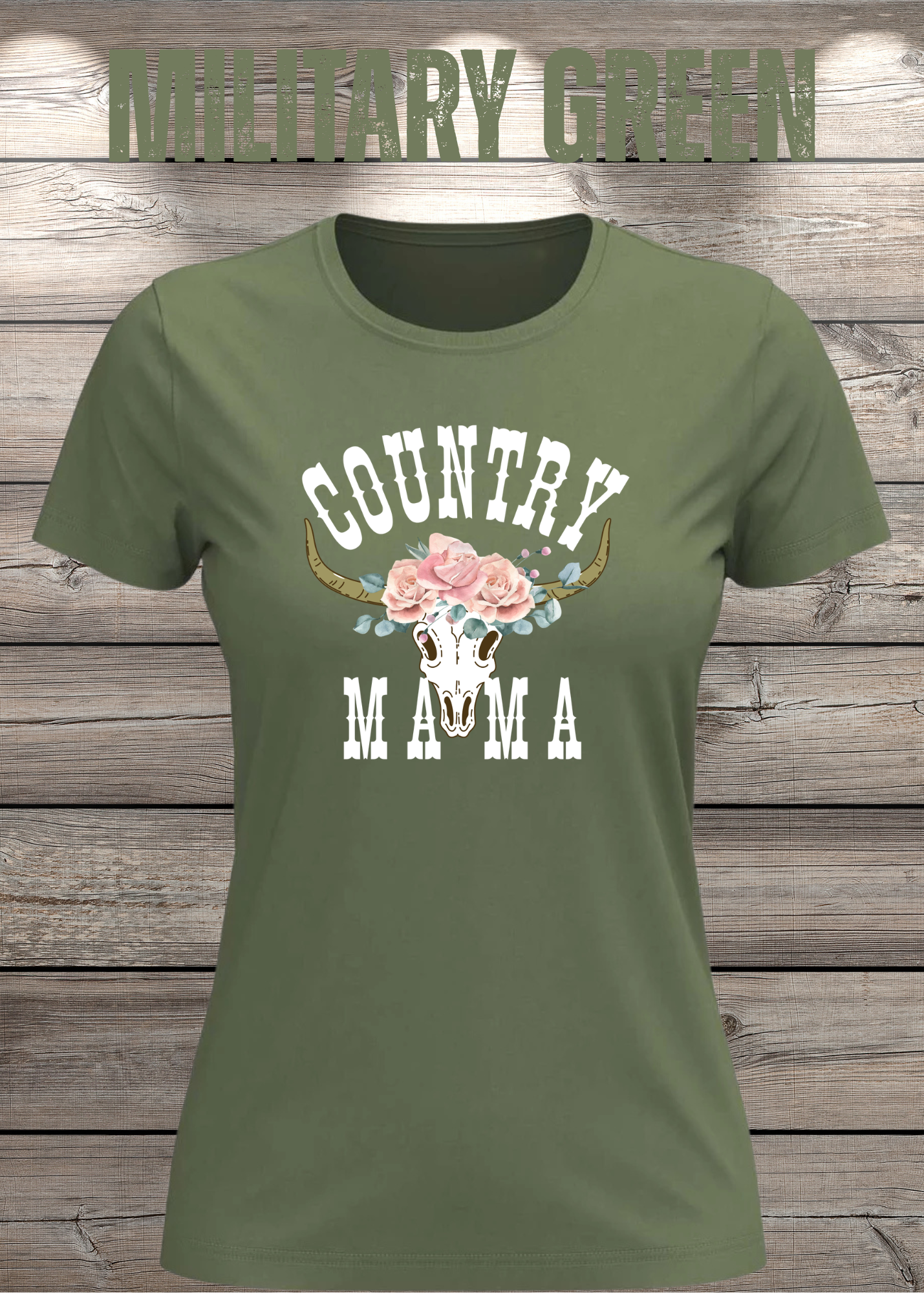 Country Mama T-Shirt - Freizeit Spruch Shirt für Damen
