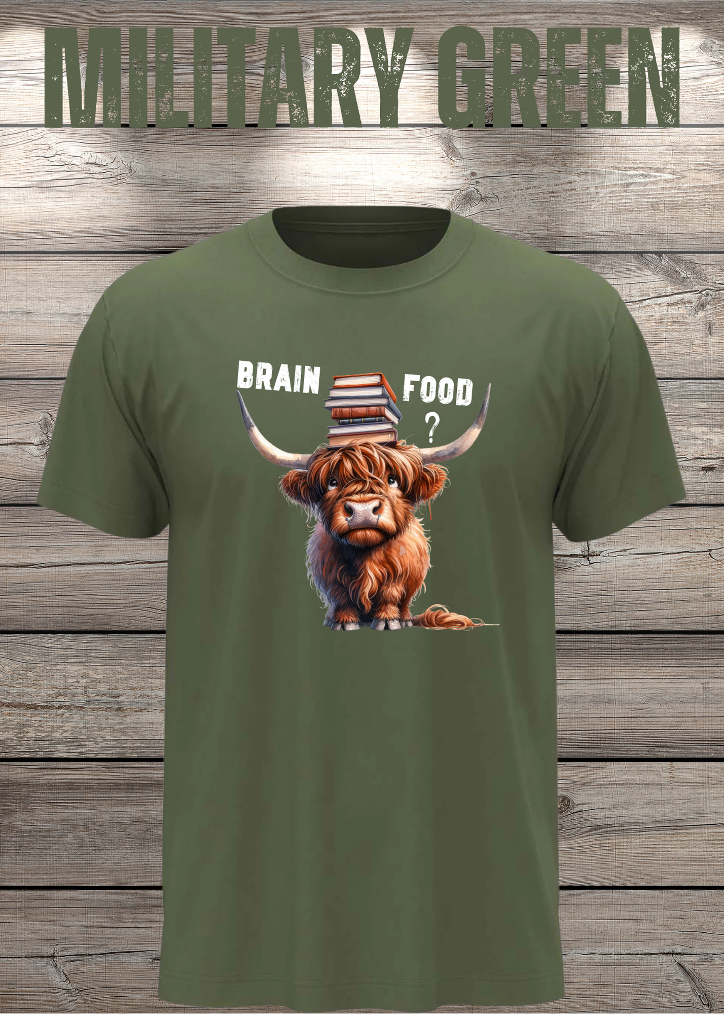 Highland Kuh Unisex T-Shirt Brain food?