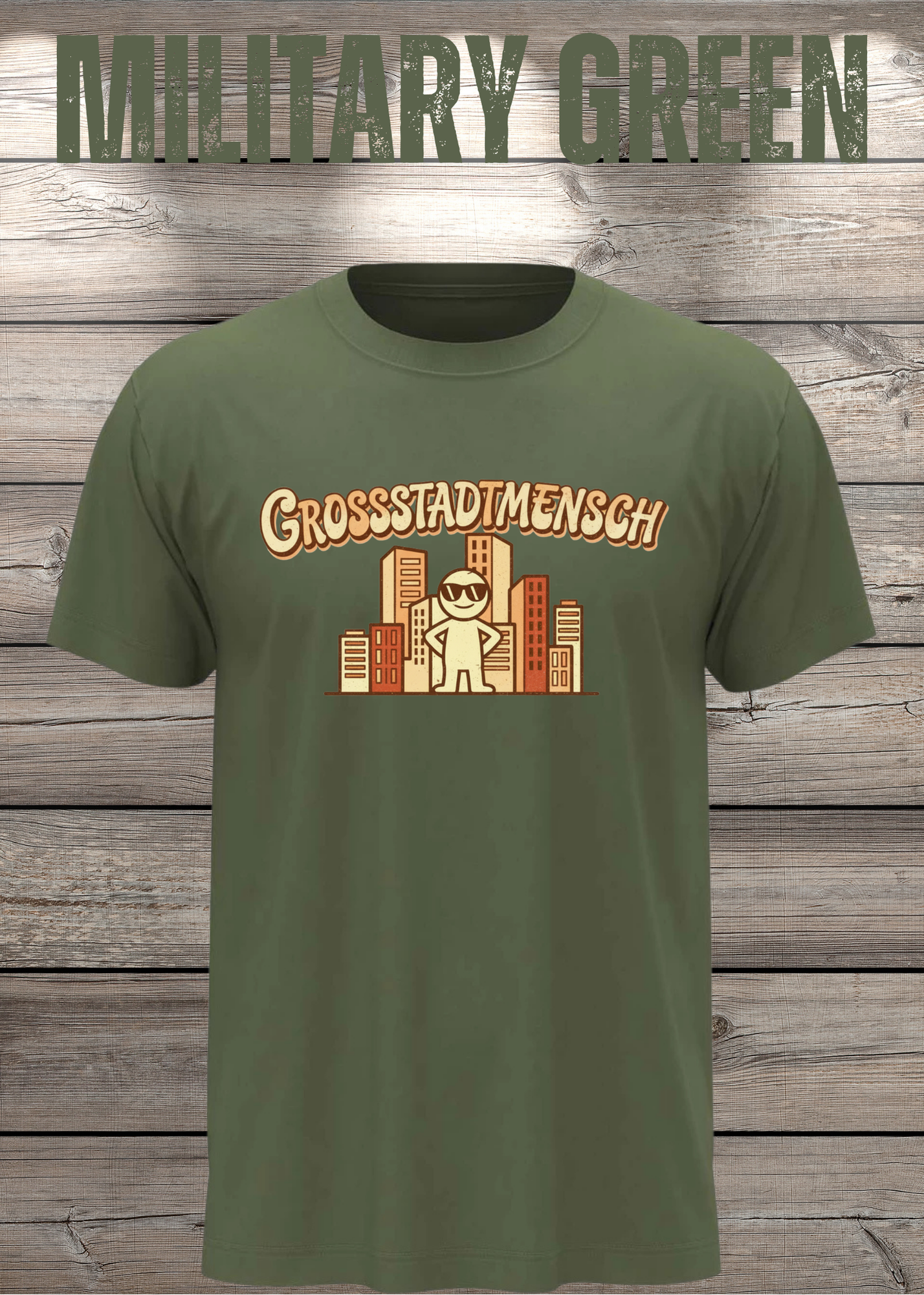 T-Shirt 'Großstadtmensch' - Witziges City-Shirt für Stadtliebhaber