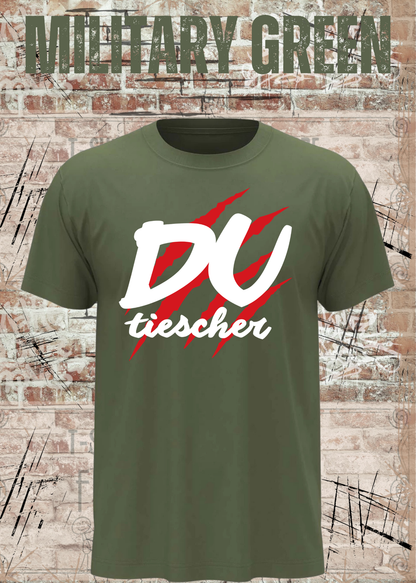 Du Tiescher – Freches Dialekt T-Shirt | Rockiges Statement Shirt | FunnyZoom