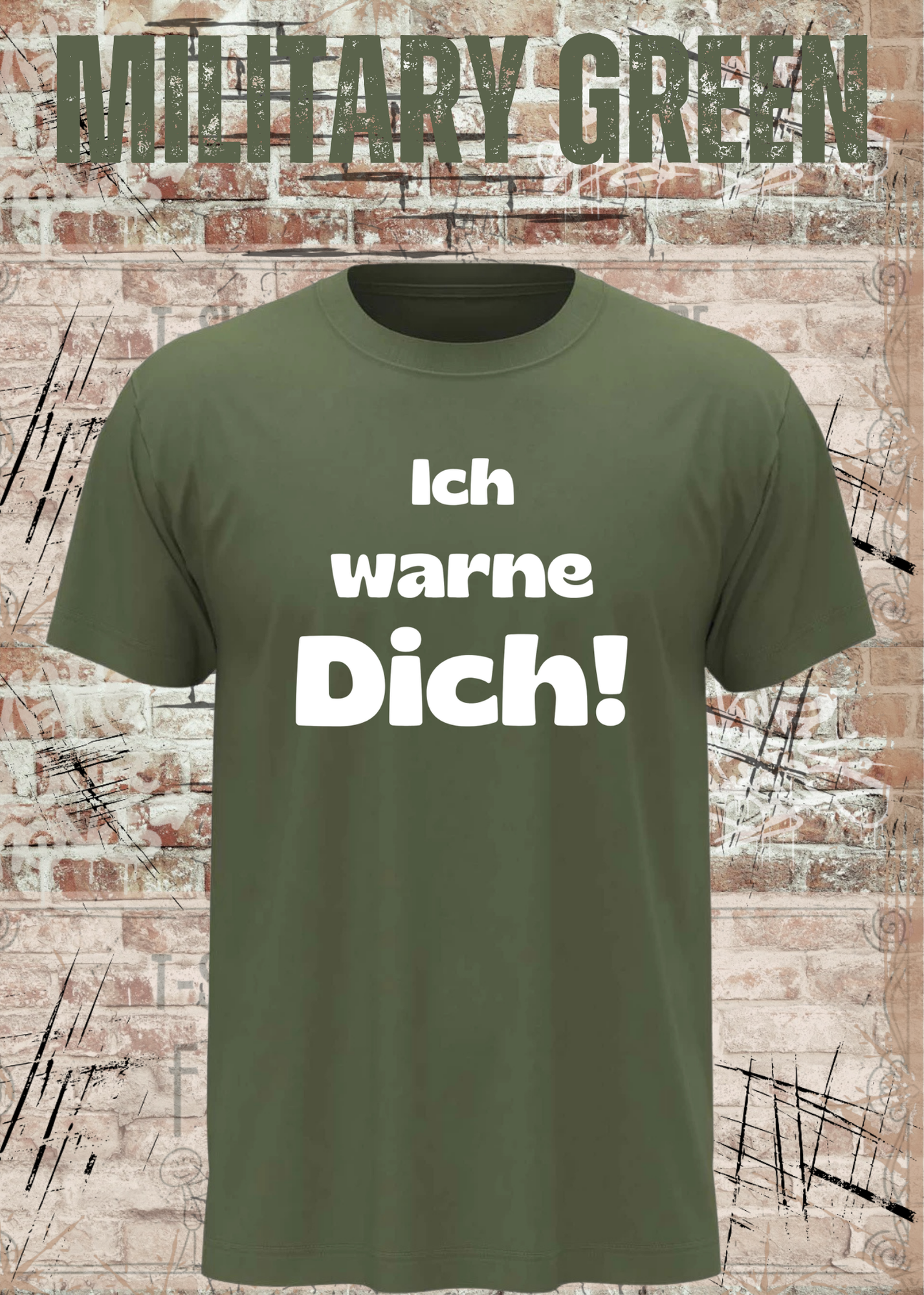 Ich warne Dich! Lustiges Spruch T-Shirt | Witziges Unisex Humor Shirt für Damen & Herren