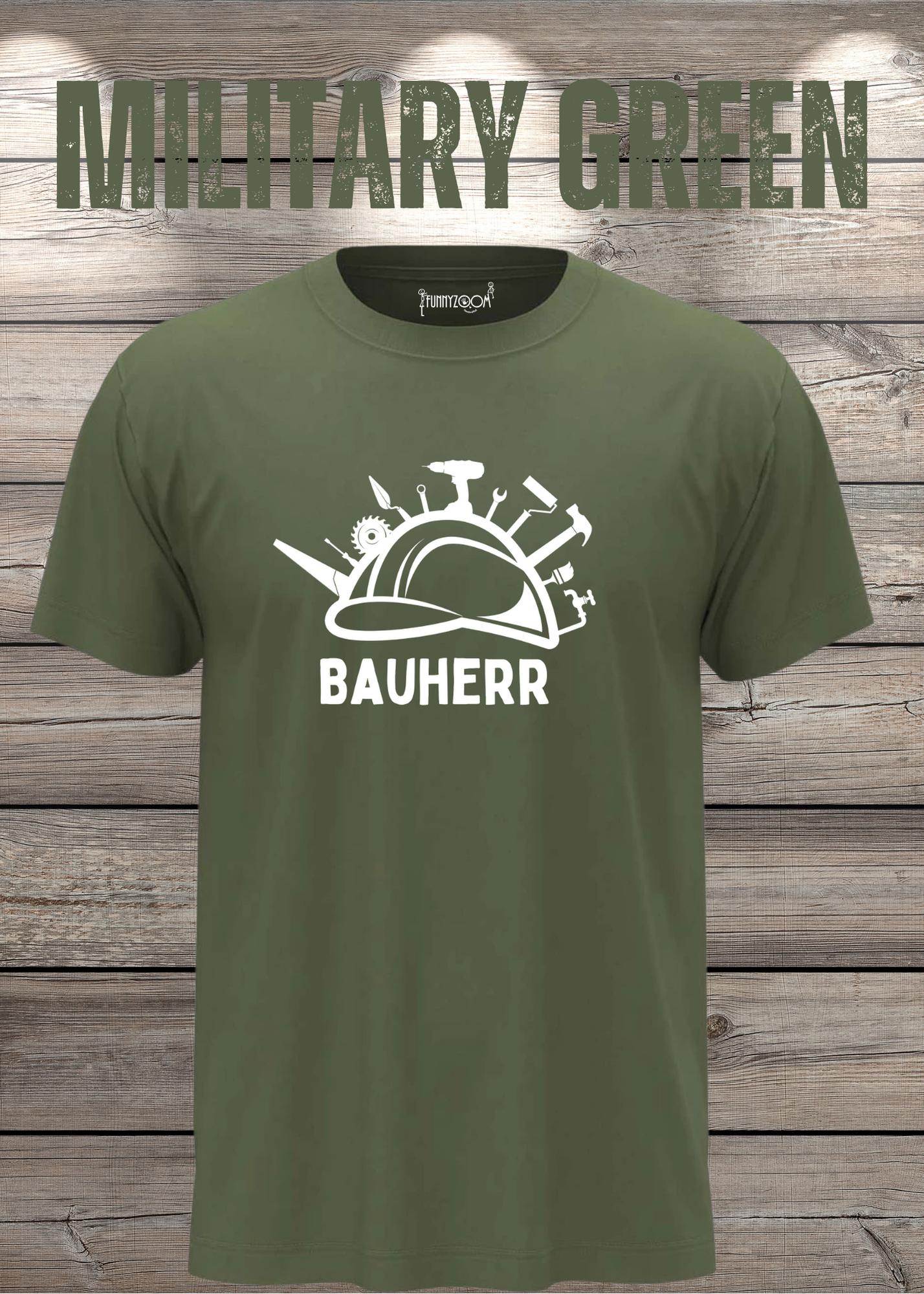 Herren T-Shirt Bauherr Geschenkidee für Hausbesitzer Witziges T-Shirt mit Spruch Lustiges Freizeit T-Shirt Haus bauen