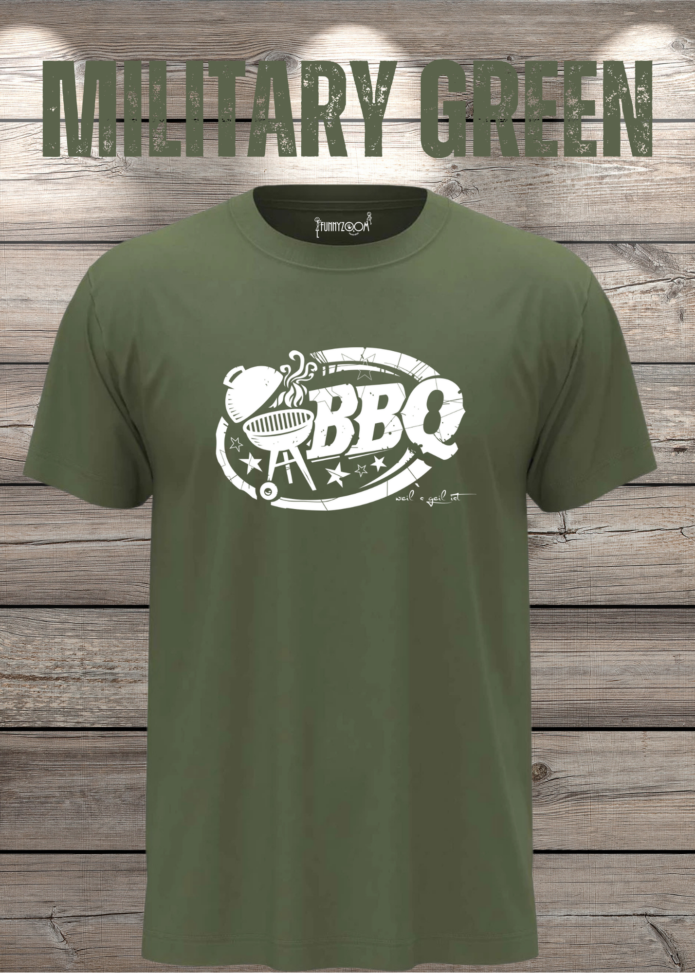 T-Shirt BBQ weils geil ist! Geschenkidee für Grillmeister Lustiges Grill Shirt Unisex