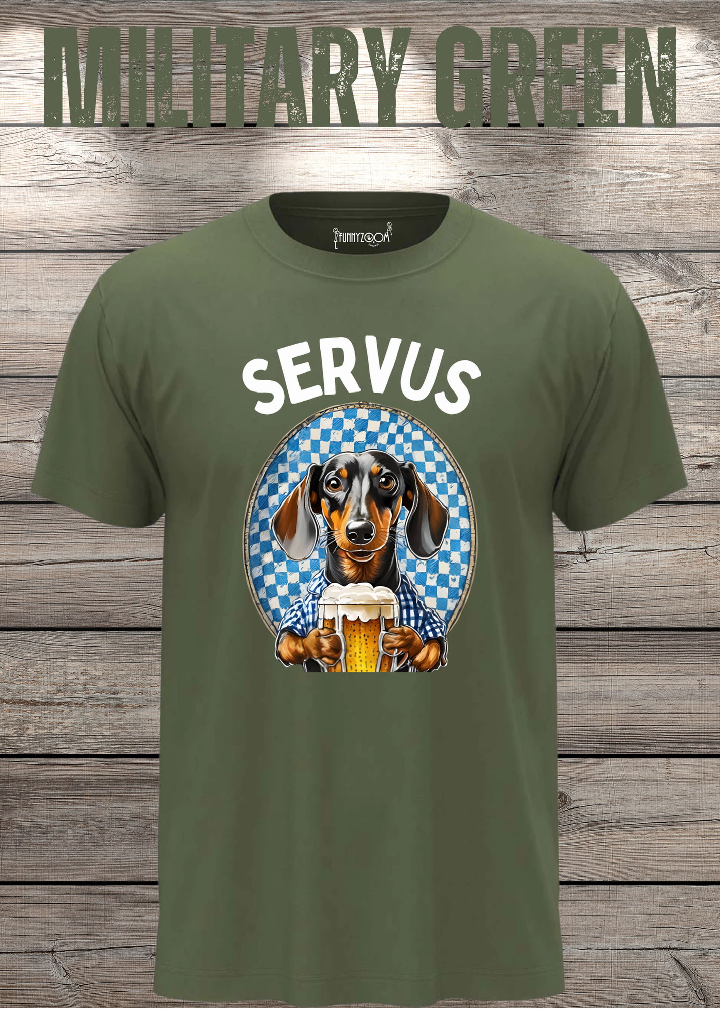 Servus Dackel Bayern Bier T-Shirt - Witzige Geschenkidee Unisex