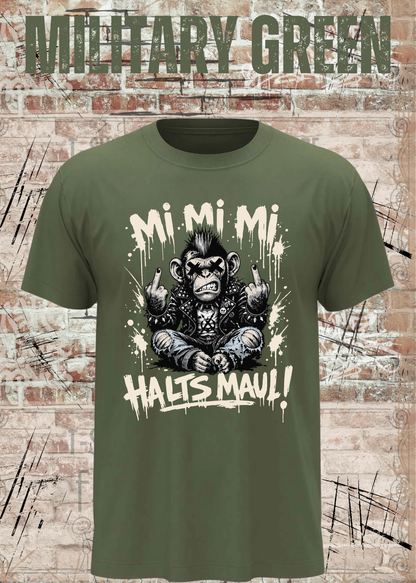 Mimimi-Affe Atze T-Shirt – Mi Mi Mi Halt’s Maul Punk Shirt