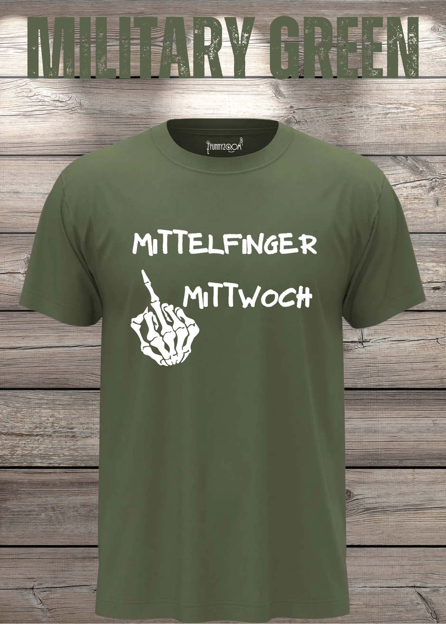 T-Shirt Mittelfinger Mittwoch Lustige Sprüche Geschenkidee Geburtstag Freizeit Unisex viele Farben