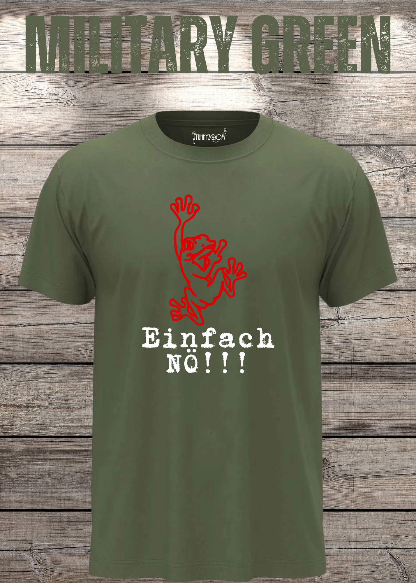 T-Shirt Einfach NÖ!!! Lustige Sprüche Geschenkidee Geburtstag Freizeit Frosch Unisex viele Farben