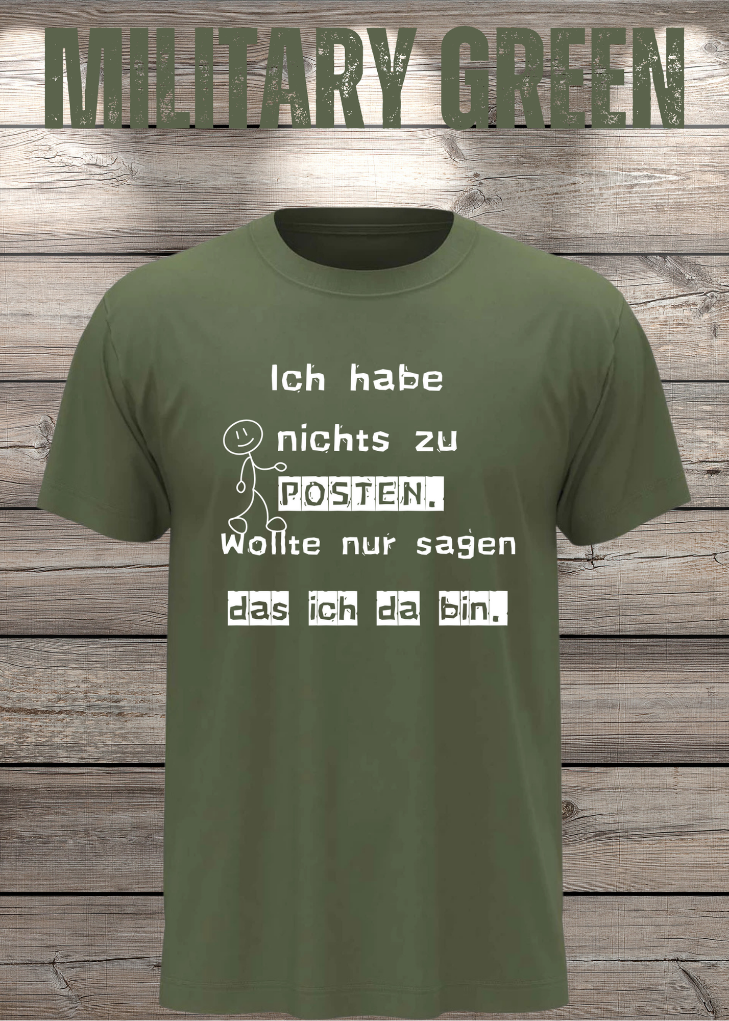 T-Shirt 'Ich habe nichts zu posten wollte nur sagen das ich da bin' - Social Media Humor