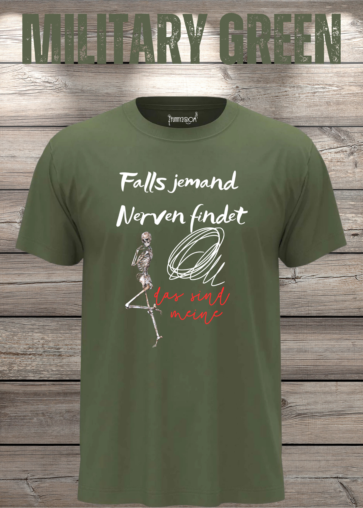 T-Shirt 'Falls jemand Nerven findet das sind meine' - Witziges Geschenk Unisex