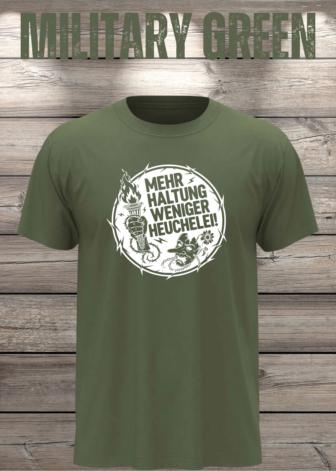 Unisex T-Shirt Mehr Haltung weniger Heuchelei