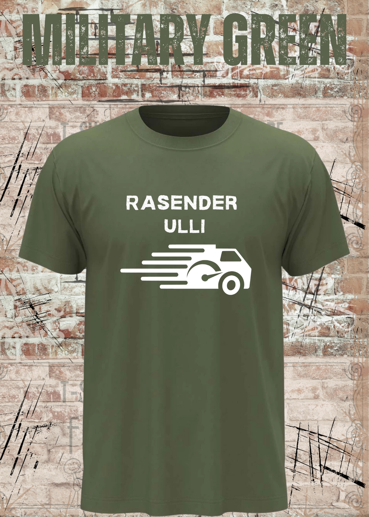 Paketfahrer T-Shirt mit Wunschname – Rasender Wunschname | Lustiges Geschenk für Zusteller