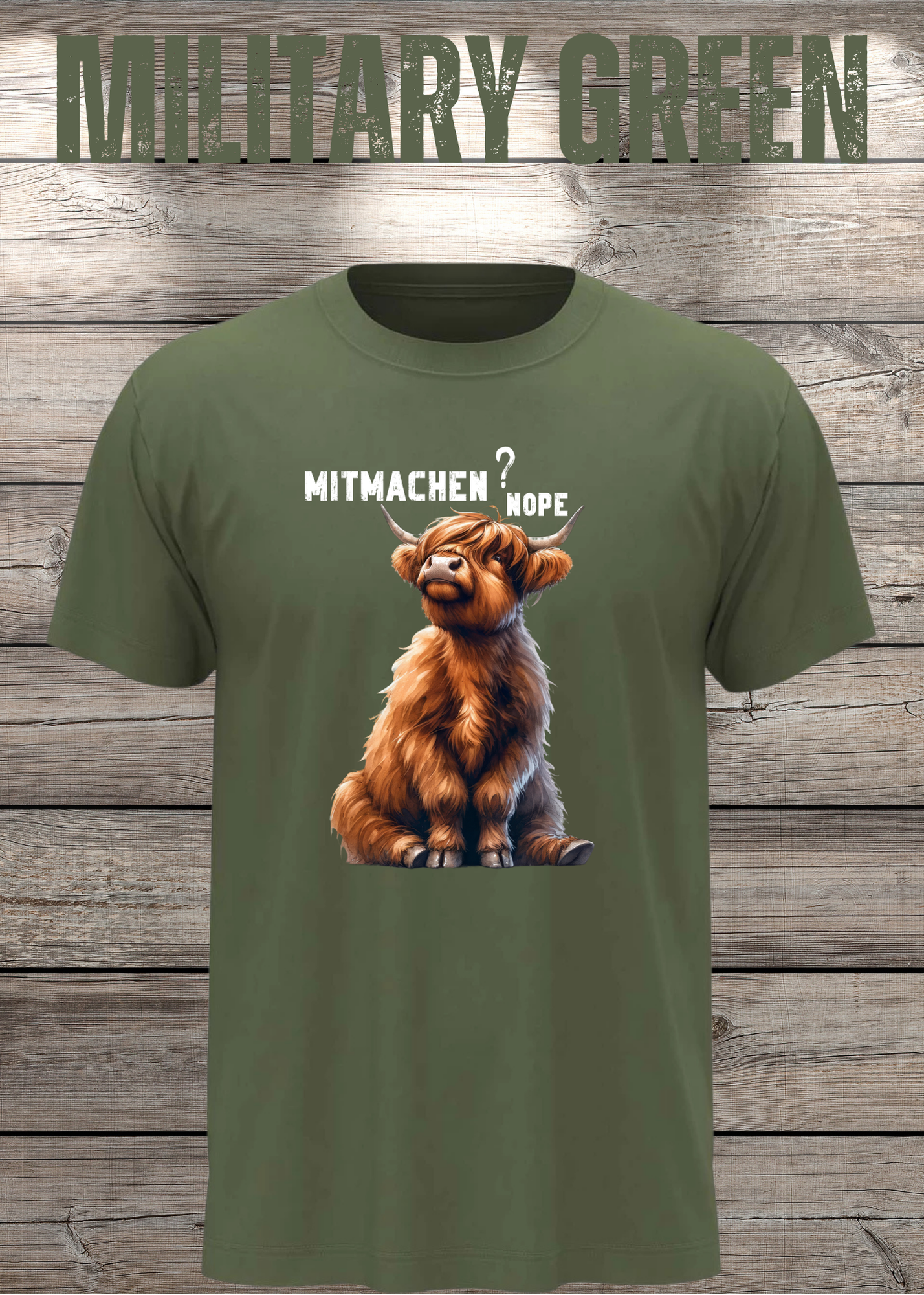 Highland Kuh Unisex T-Shirt Mitmachen? Nope