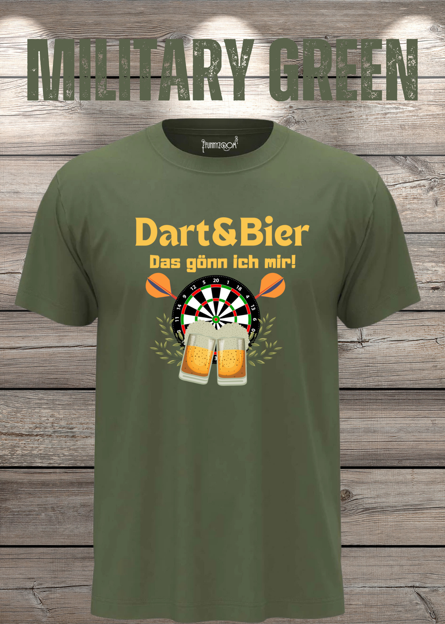 T-Shirt Dart & Bier das Gönn ich mir Witziges T-Shirt mit Spruch Geschenkidee Unisex