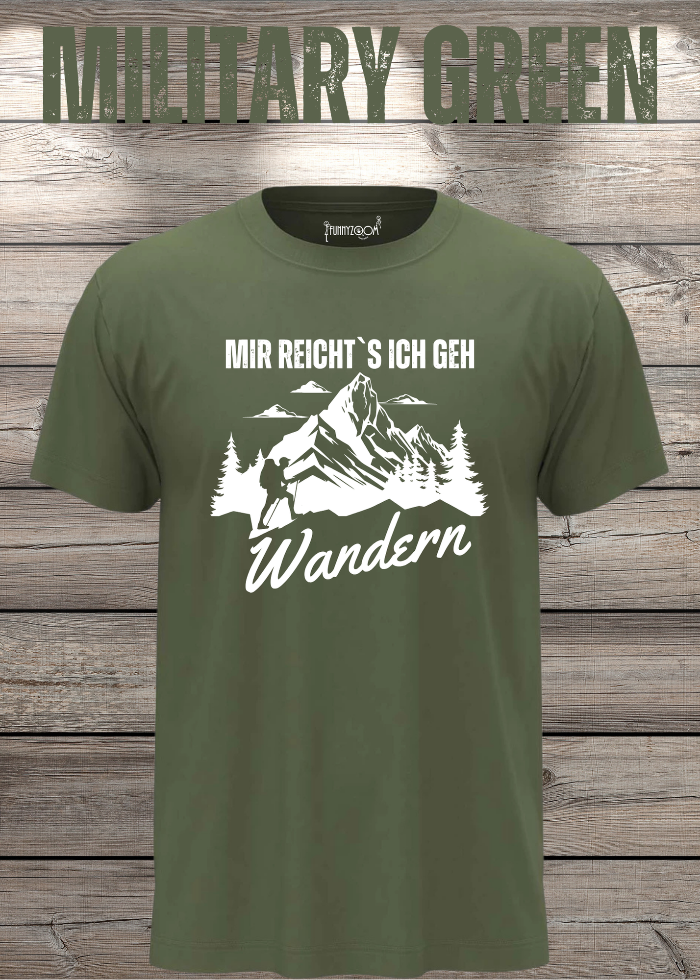 T-Shirt 'Mir reichts ich geh wandern!' - Witziges Wanderer Geschenk Unisex