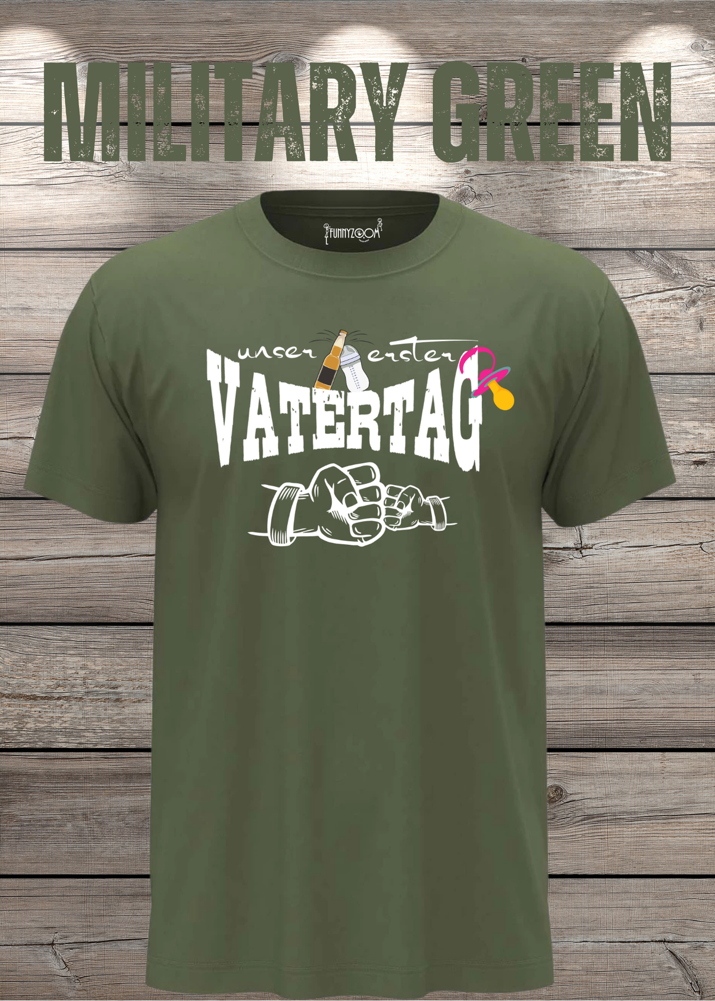 Herren T-Shirt für Papas mit Mädels Unser erster Vatertag Partnerschirt Vater Tochter T-Shirt Geschenkidee Witziges Papa T-Shirt