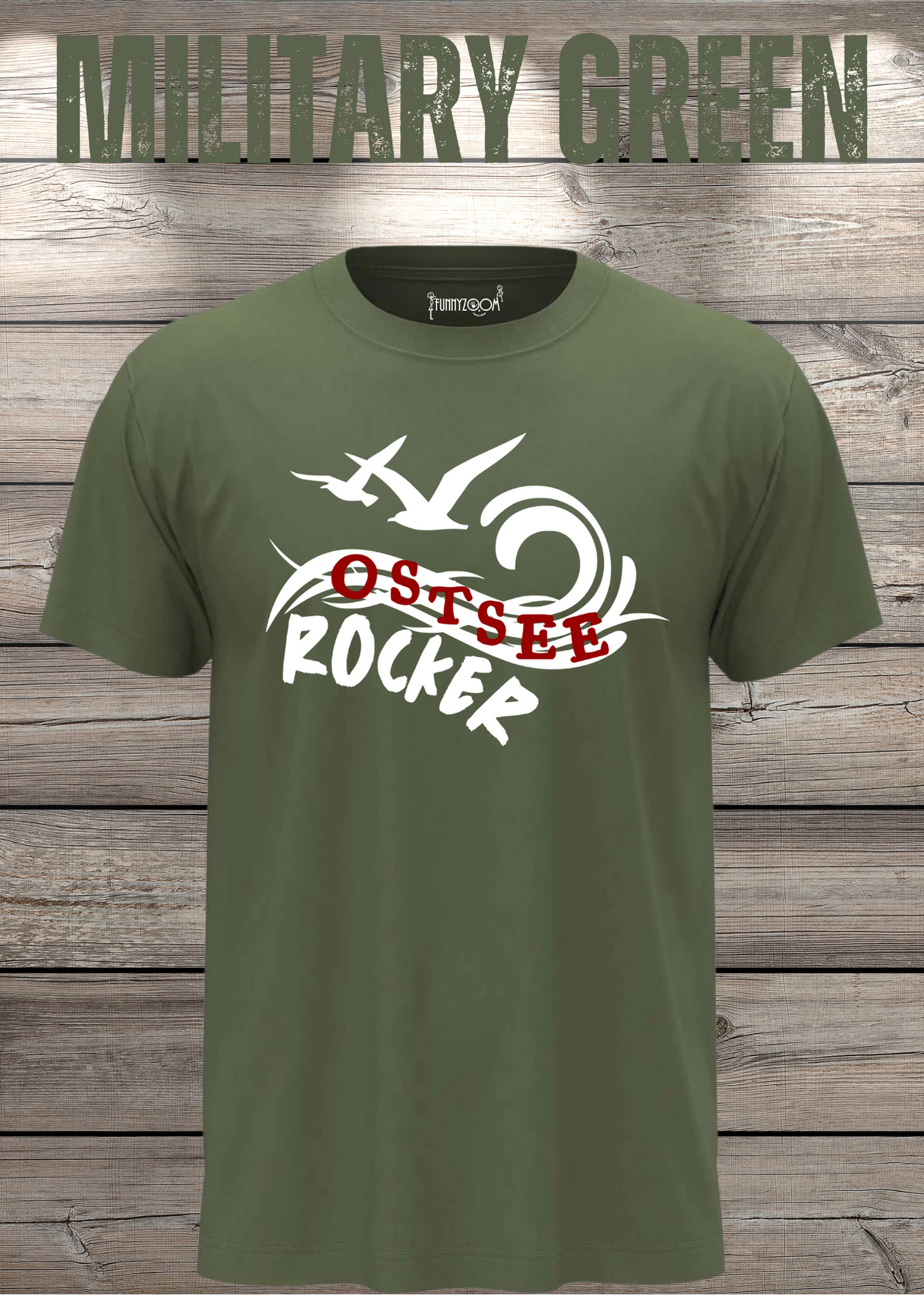 T-Shirt 'Ostsee Rocker' - Norddeutschland Geschenk Unisex Küsten-Style
