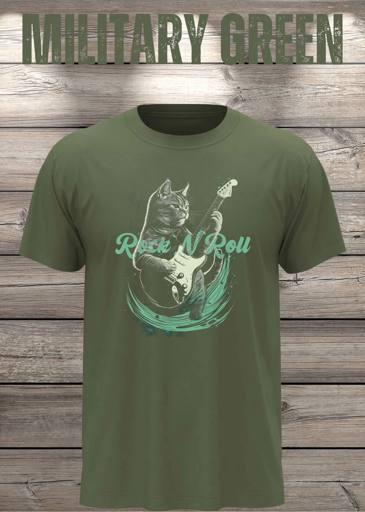 Katzenrocker - Rock n Roll Unisex T-Shirt für Musikliebhaber