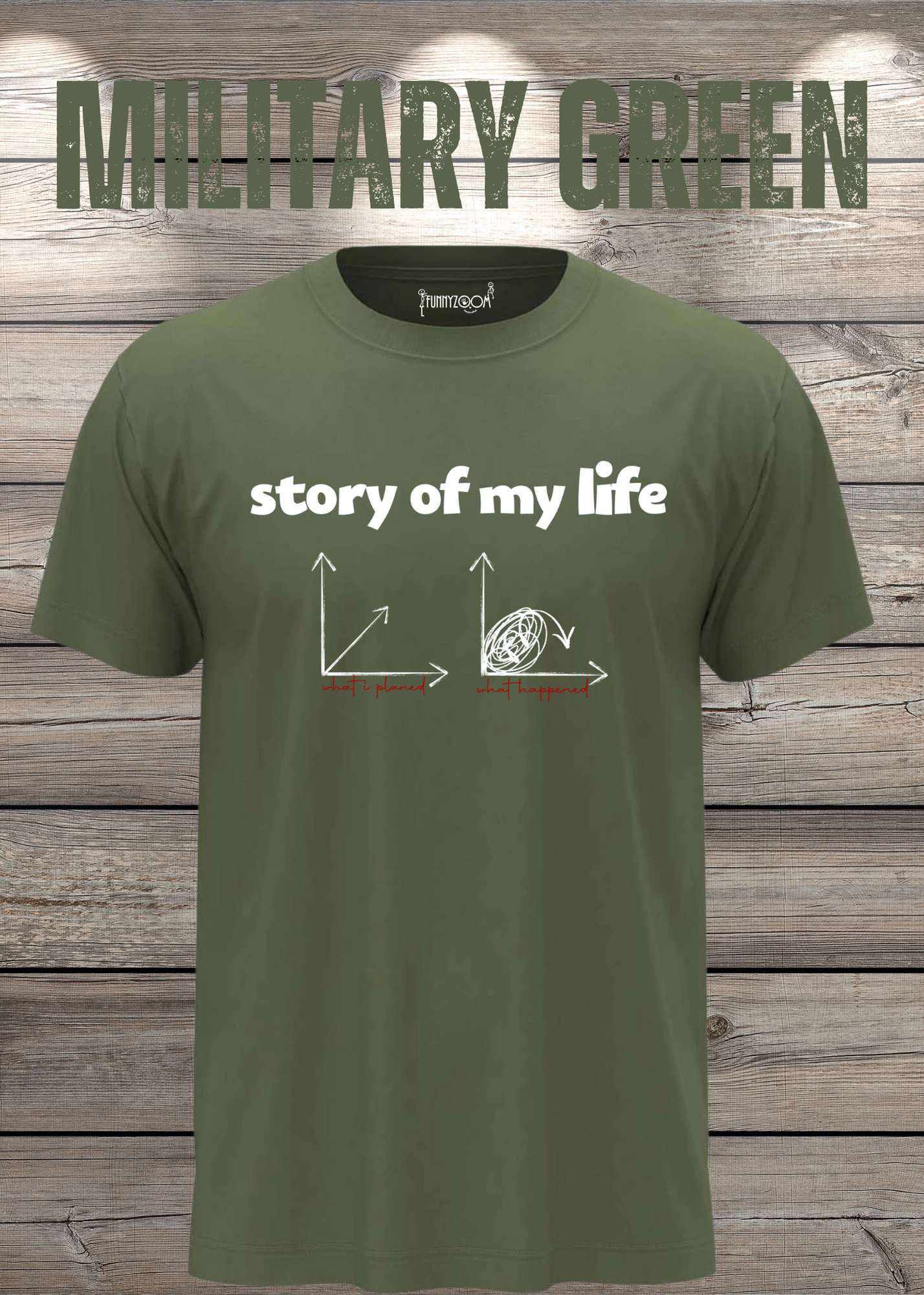 T-Shirt Story of my life Witziges T-Shirt mit Diagramm Geschenkidee Unisex