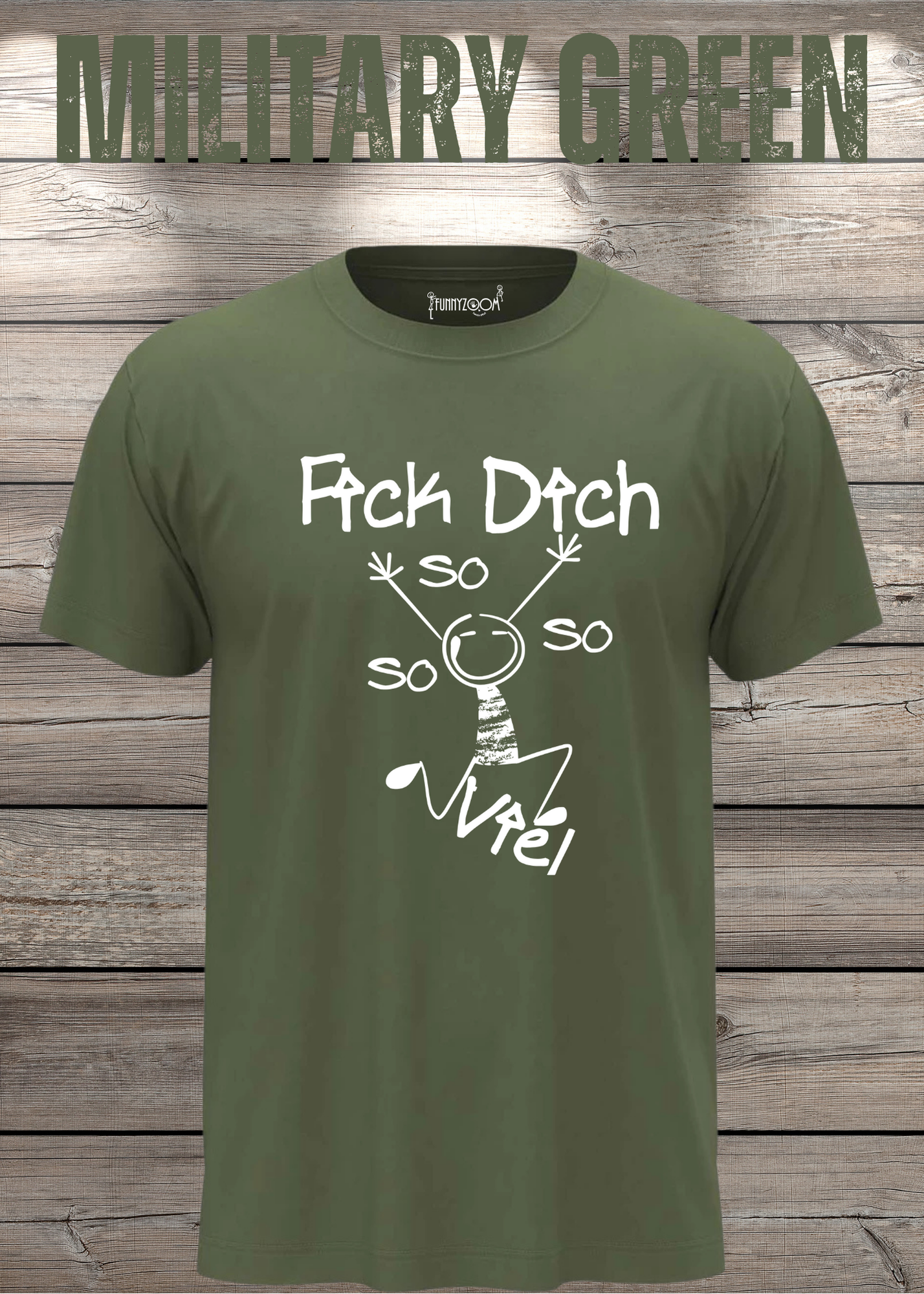 T-Shirt 'Fick Dich So So So So viel' - Lustiges Statement Geschenk Unisex