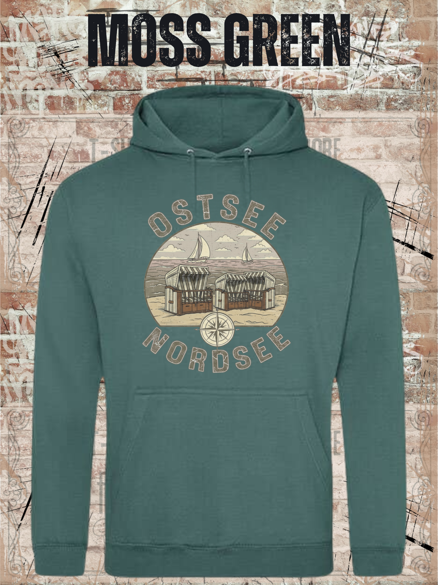 Unisex Hoodie Ostsee & Nordsee - Deine Liebe zur Küste