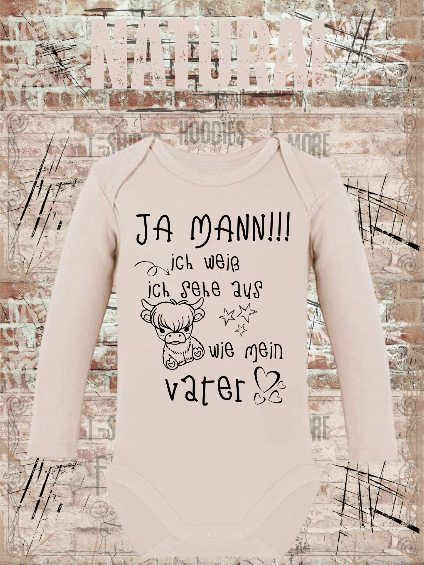 Baby Body 'Ja Mann!!! Ich Weiß Ich Sehe Aus Wie Mein Vater' | Lustiger Papa-Spruch