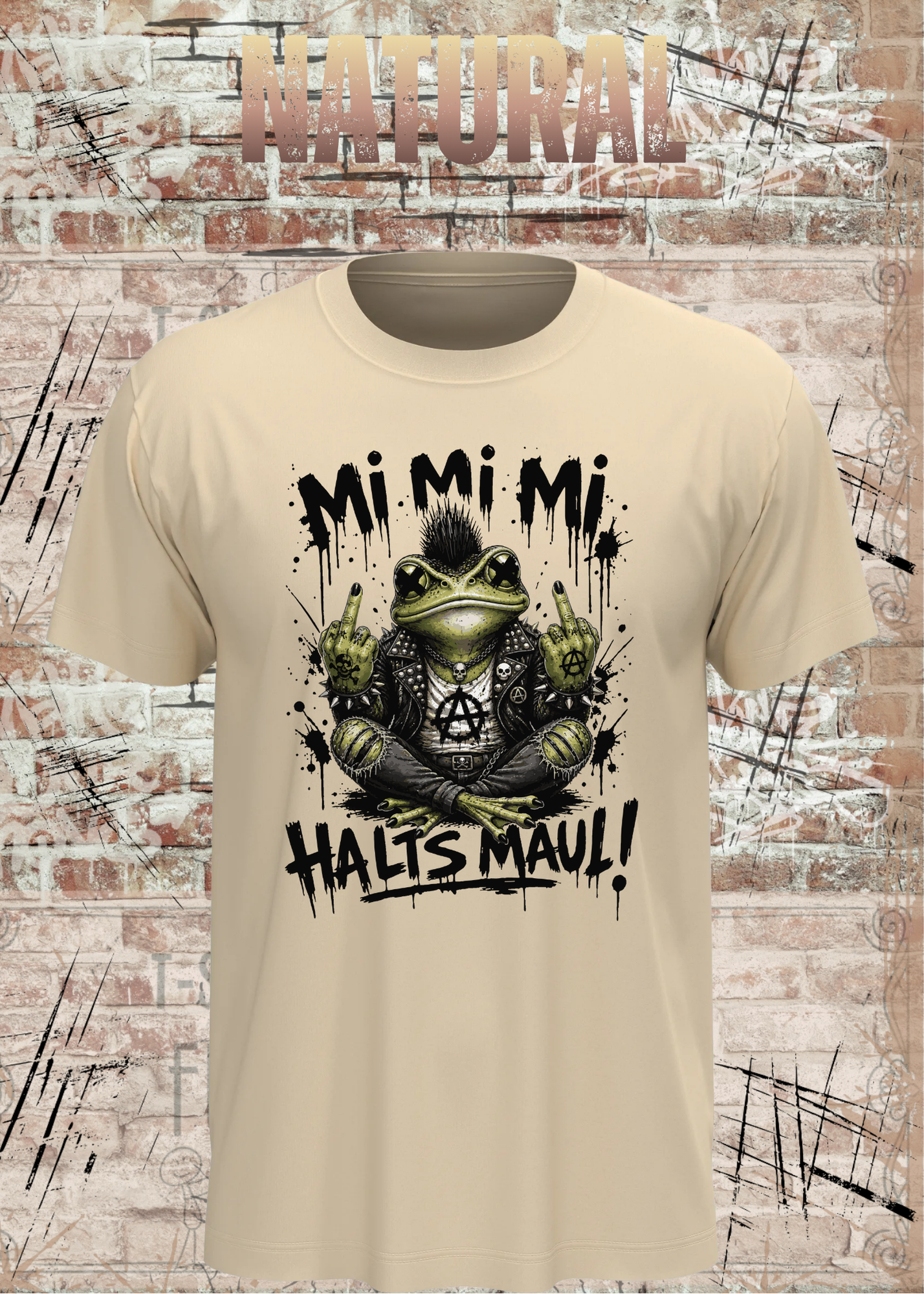 Motz-Frosch Fridolin T-Shirt – Mi Mi Mi Halt’s Maul Punk Shirt